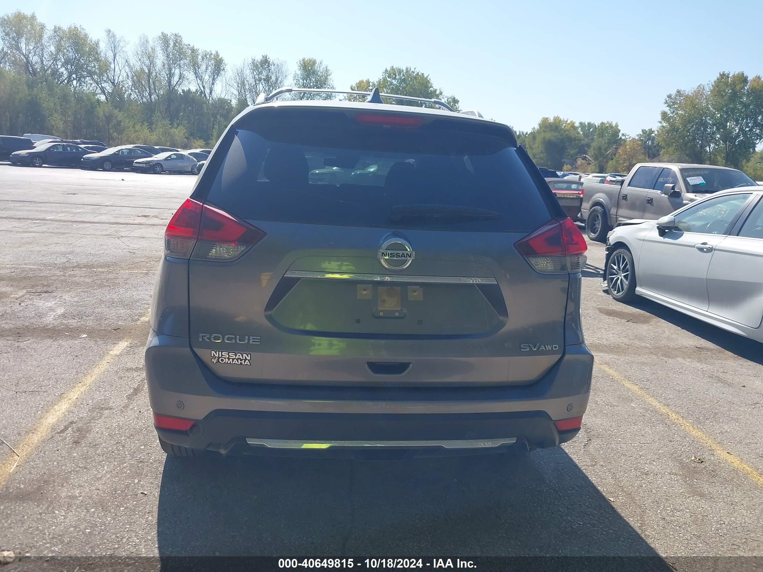 2020 Nissan Rogue Sv Intelligent Awd Gray vin: JN8AT2MVXLW118463