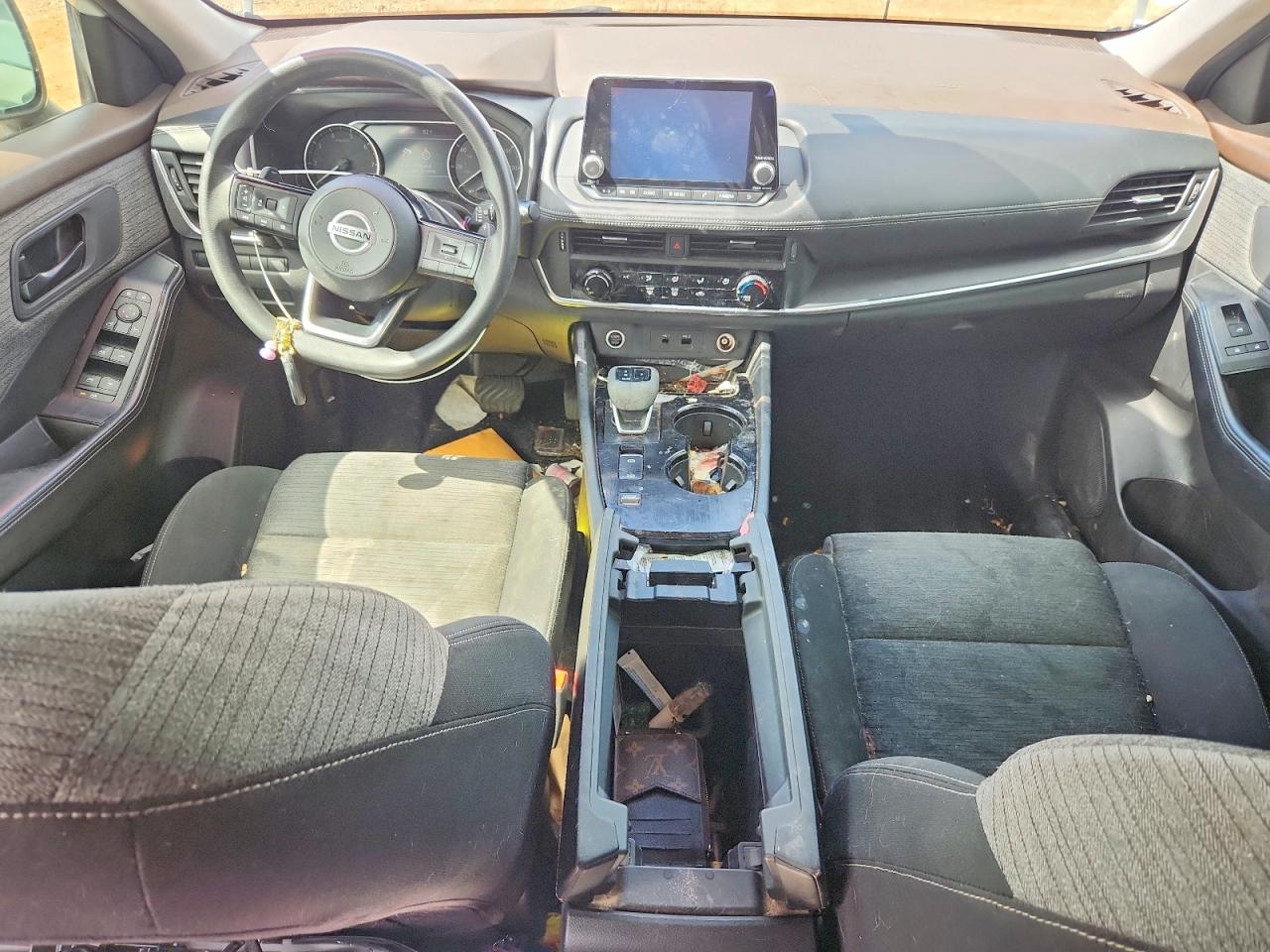 2021 Nissan Rogue S White vin: JN8AT3AA0MW003718