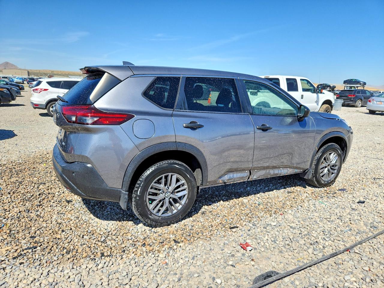 2021 Nissan Rogue S Gray vin: JN8AT3AB7MW211216