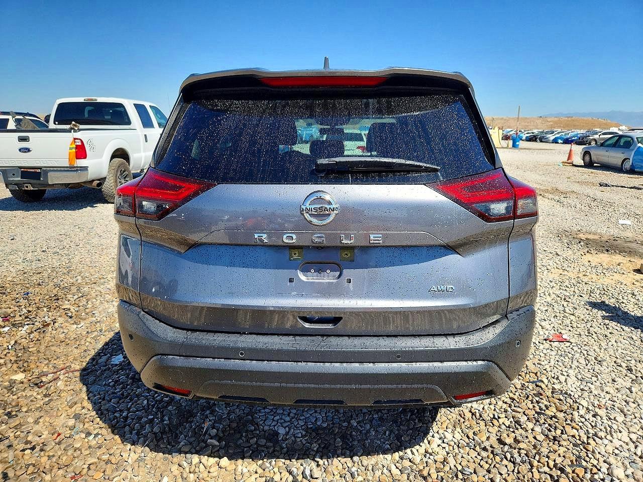 2021 Nissan Rogue S Gray vin: JN8AT3AB7MW211216