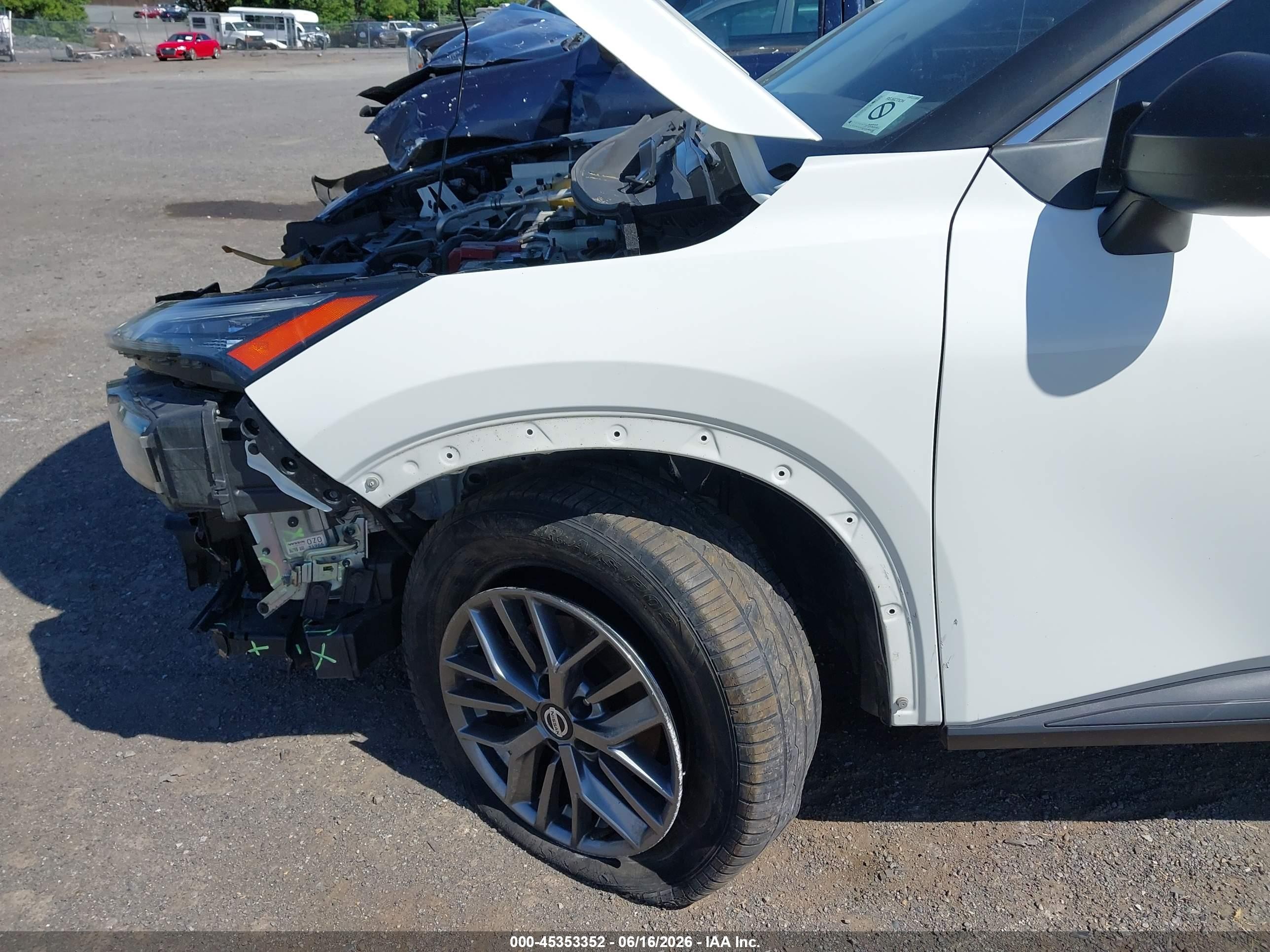 2021 Nissan Rogue S Intelligent Awd White vin: JN8AT3AB8MW207577