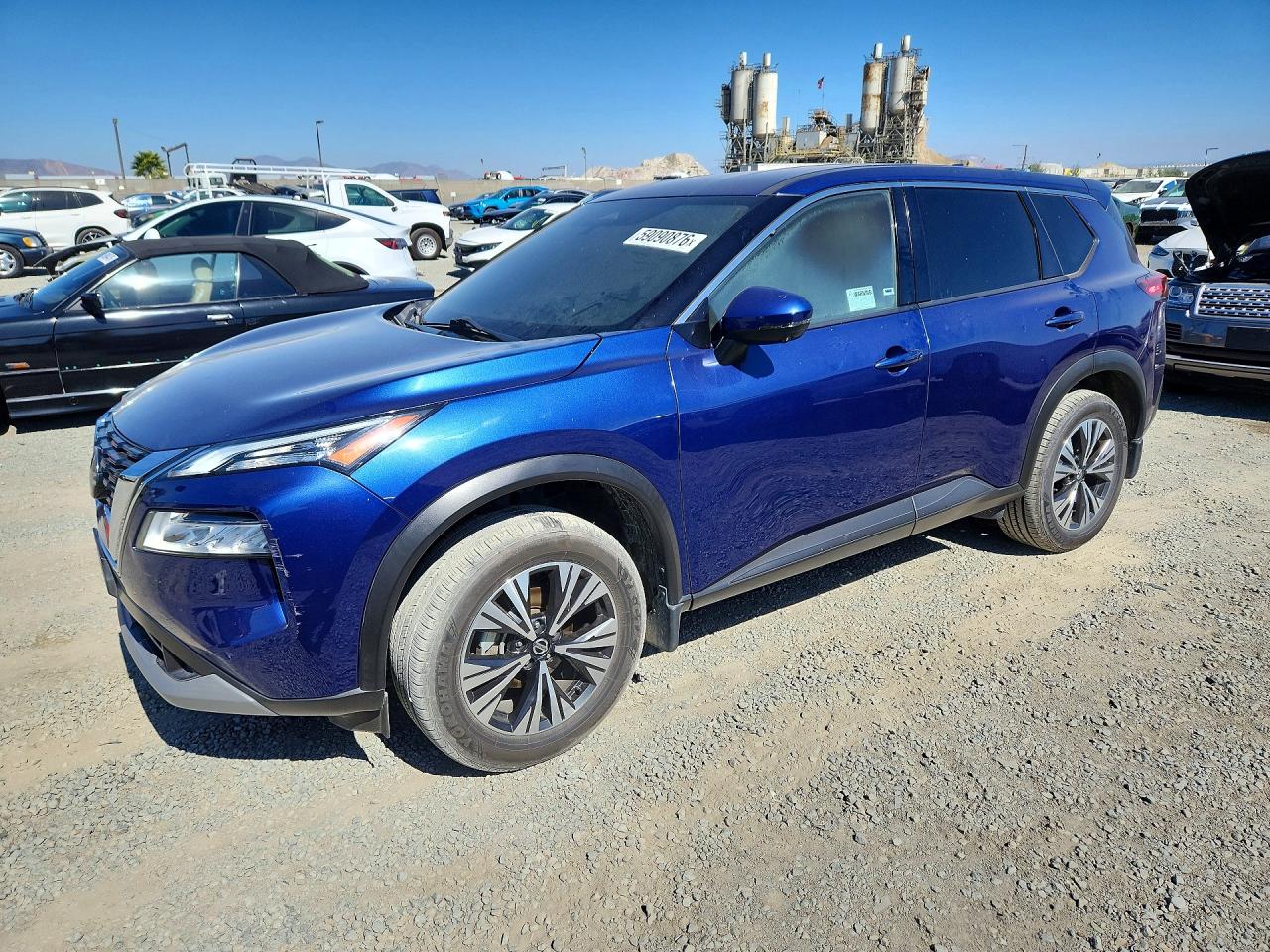 2021 Nissan Rogue Sv Blue vin: JN8AT3BA3MW008829