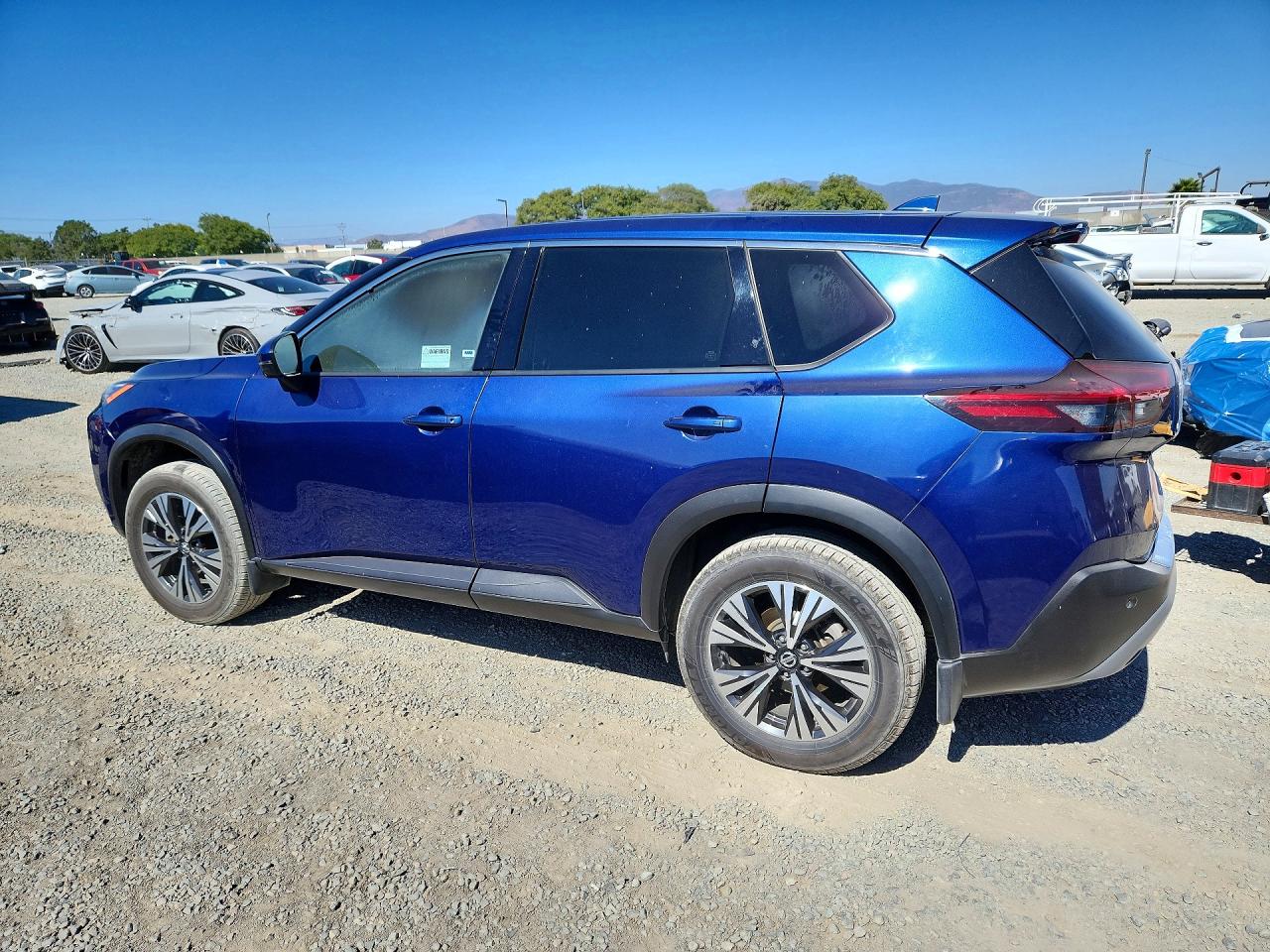 2021 Nissan Rogue Sv Blue vin: JN8AT3BA3MW008829