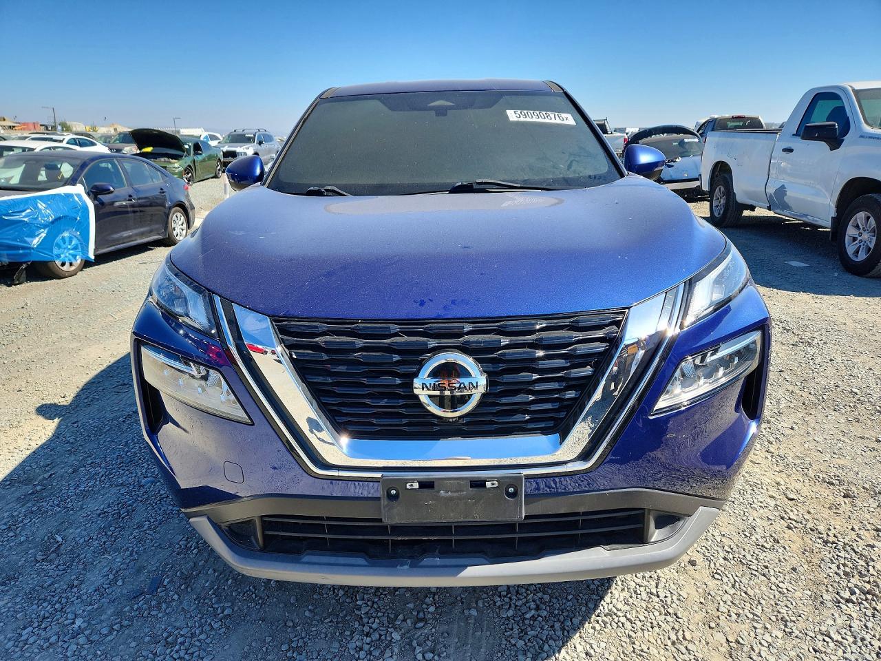 2021 Nissan Rogue Sv Blue vin: JN8AT3BA3MW008829