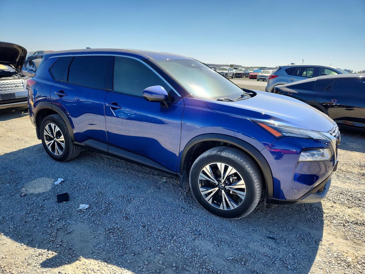 2021 Nissan Rogue Sv Blue vin: JN8AT3BA3MW008829