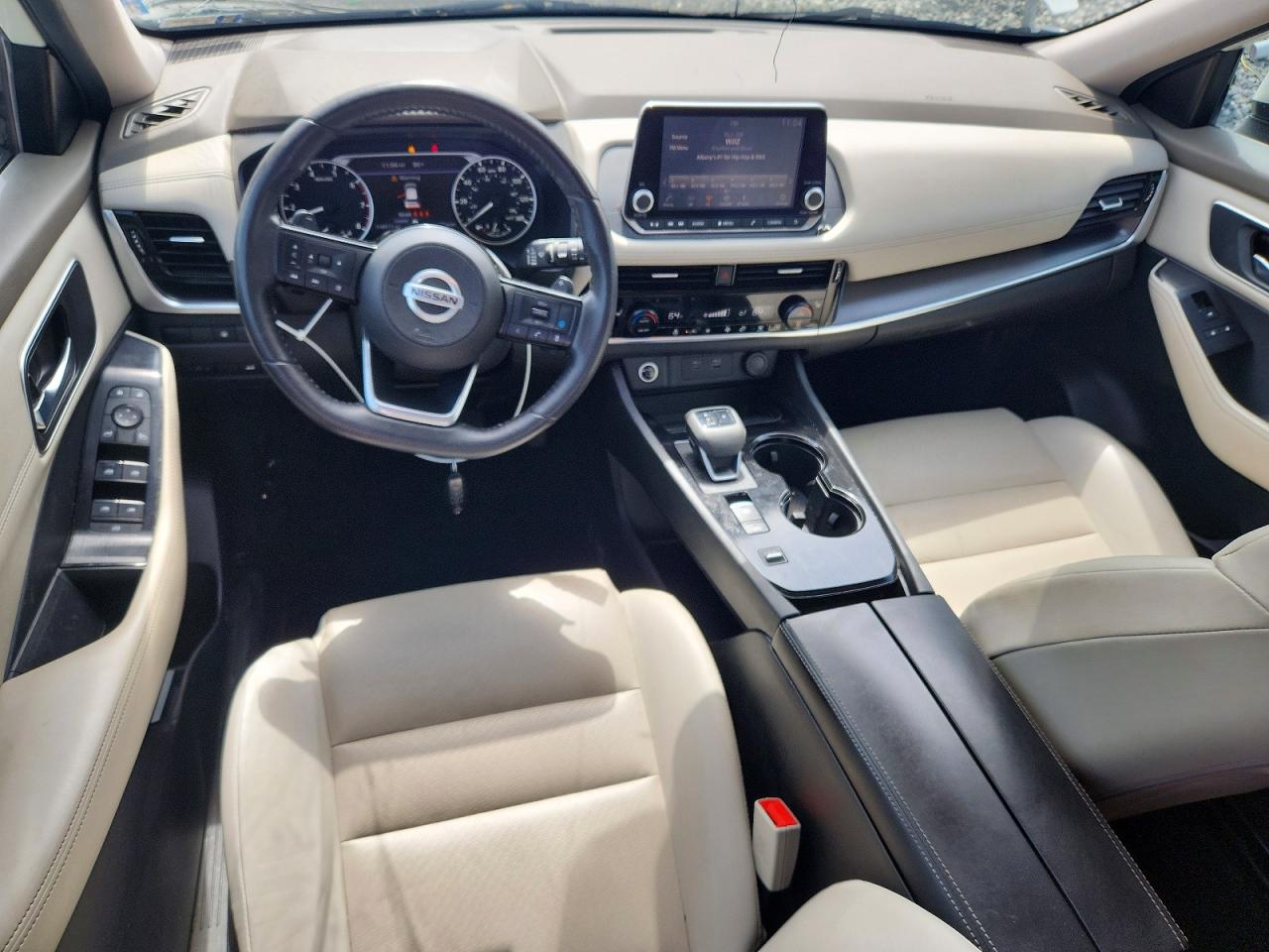 2021 Nissan Rogue Sv Белый vin: JN8AT3BA7MW022507
