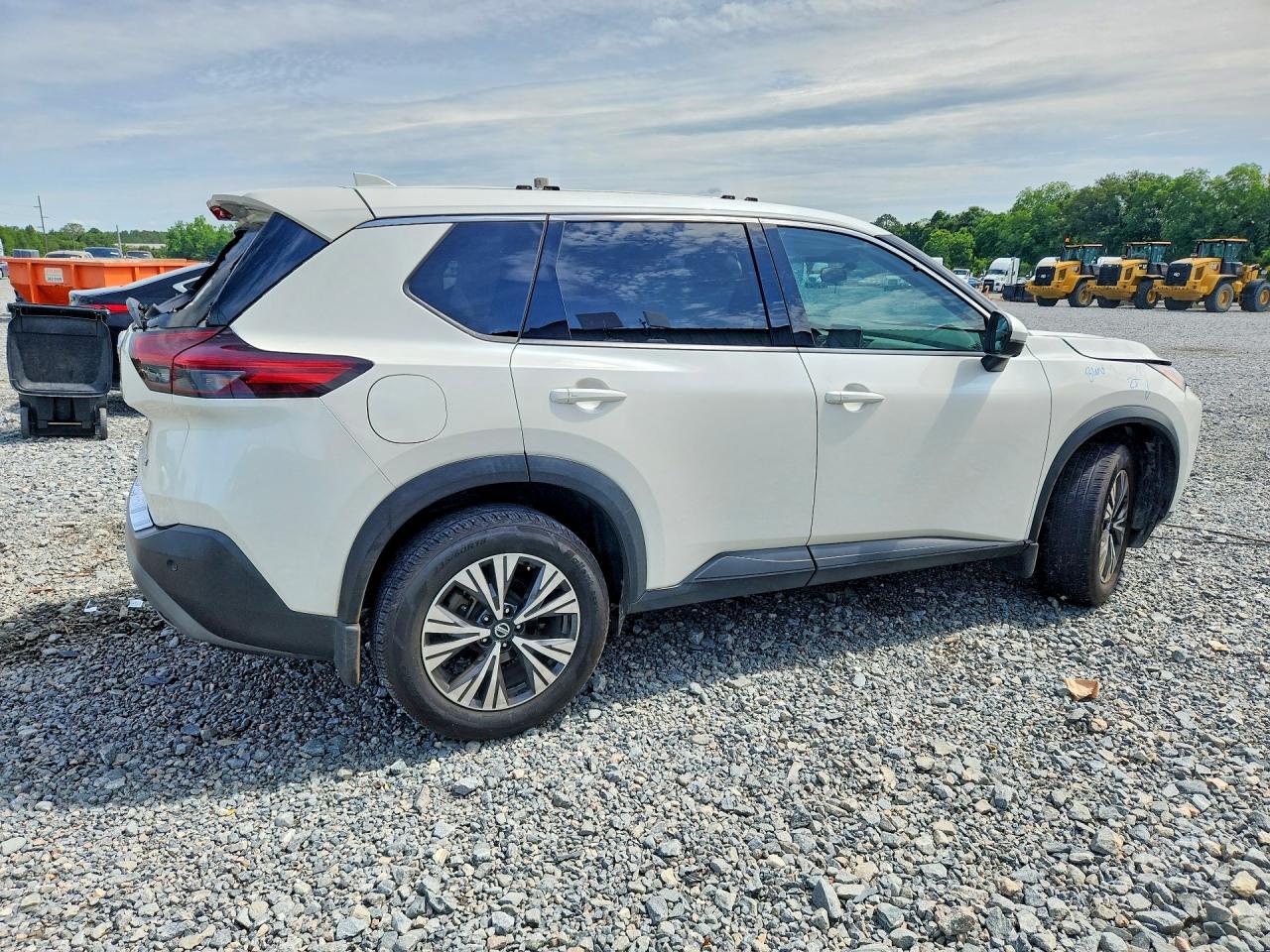 2021 Nissan Rogue Sv Белый vin: JN8AT3BA7MW022507