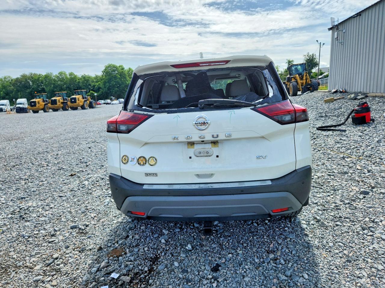 2021 Nissan Rogue Sv Белый vin: JN8AT3BA7MW022507