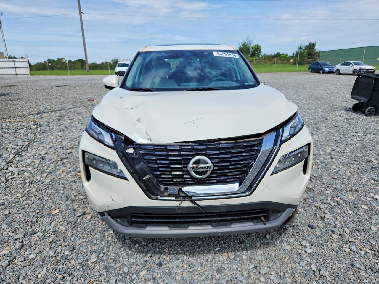 2021 Nissan Rogue Sv Белый vin: JN8AT3BA7MW022507