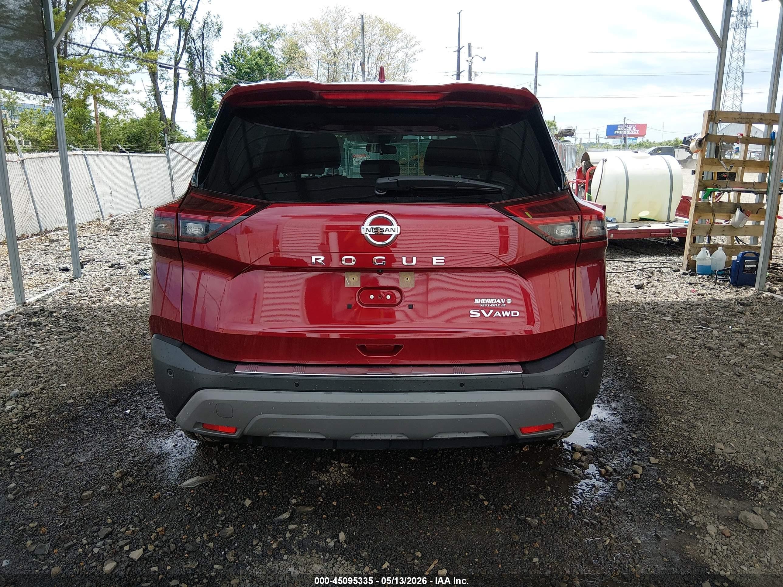 2021 Nissan Rogue Sv Intelligent Awd Красный vin: JN8AT3BB0MW200959