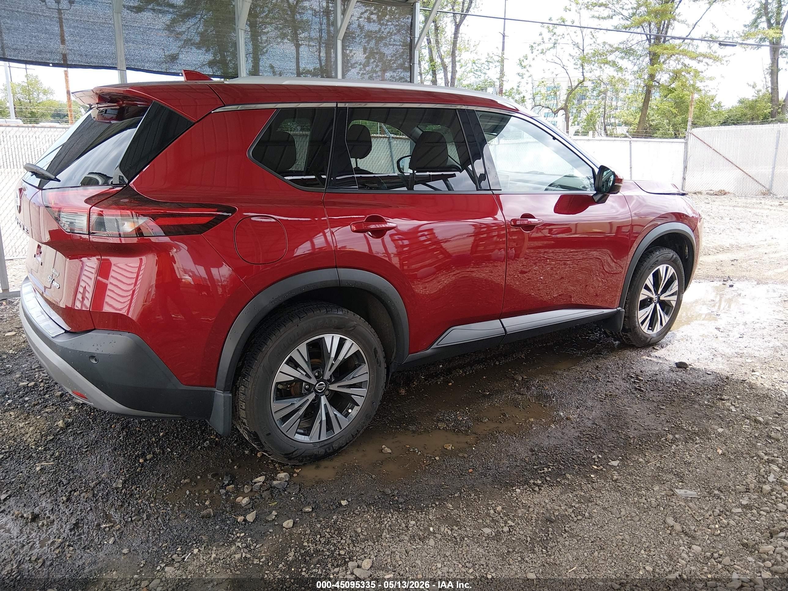 2021 Nissan Rogue Sv Intelligent Awd Красный vin: JN8AT3BB0MW200959