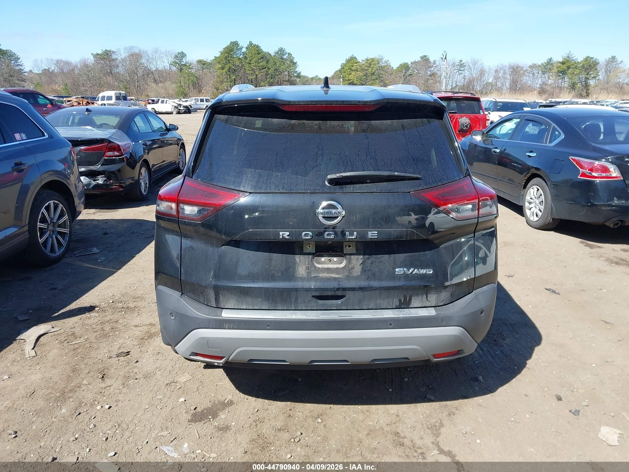 2021 Nissan Rogue Sv Intelligent Awd Черный vin: JN8AT3BB0MW202131
