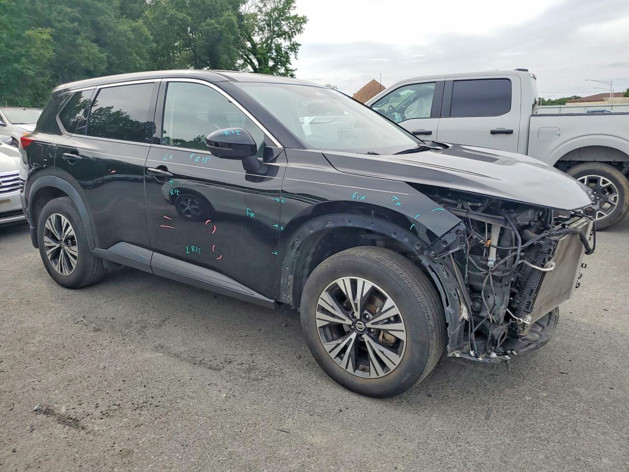 2021 Nissan Rogue Sv Black vin: JN8AT3BB1MW222646