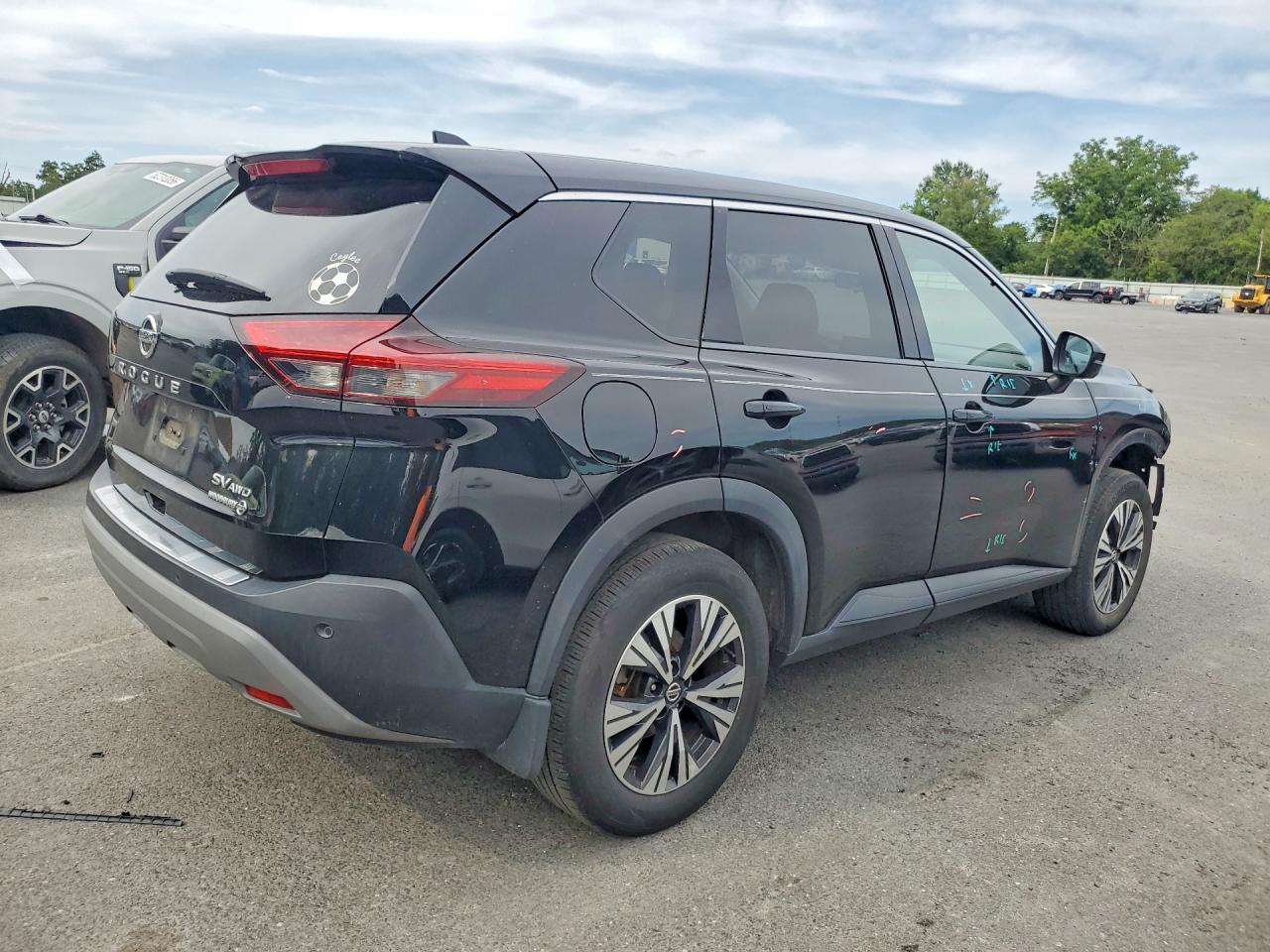 2021 Nissan Rogue Sv Black vin: JN8AT3BB1MW222646