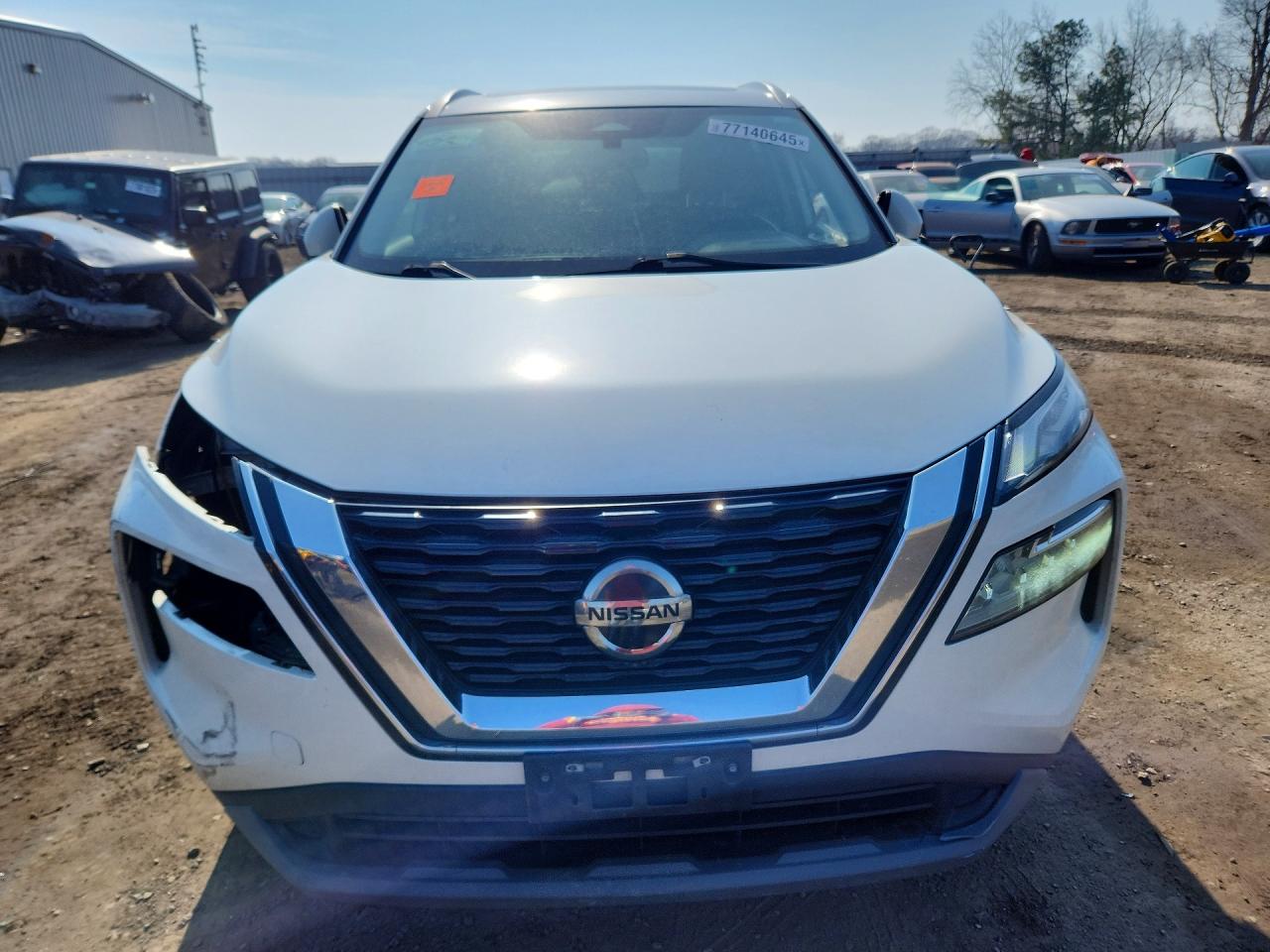 2021 Nissan Rogue Sv Белый vin: JN8AT3BB4MW209289