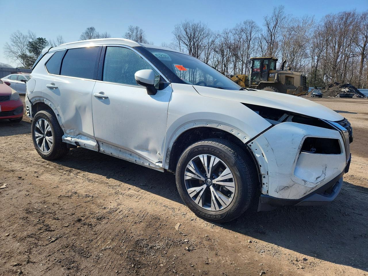 2021 Nissan Rogue Sv Белый vin: JN8AT3BB4MW209289