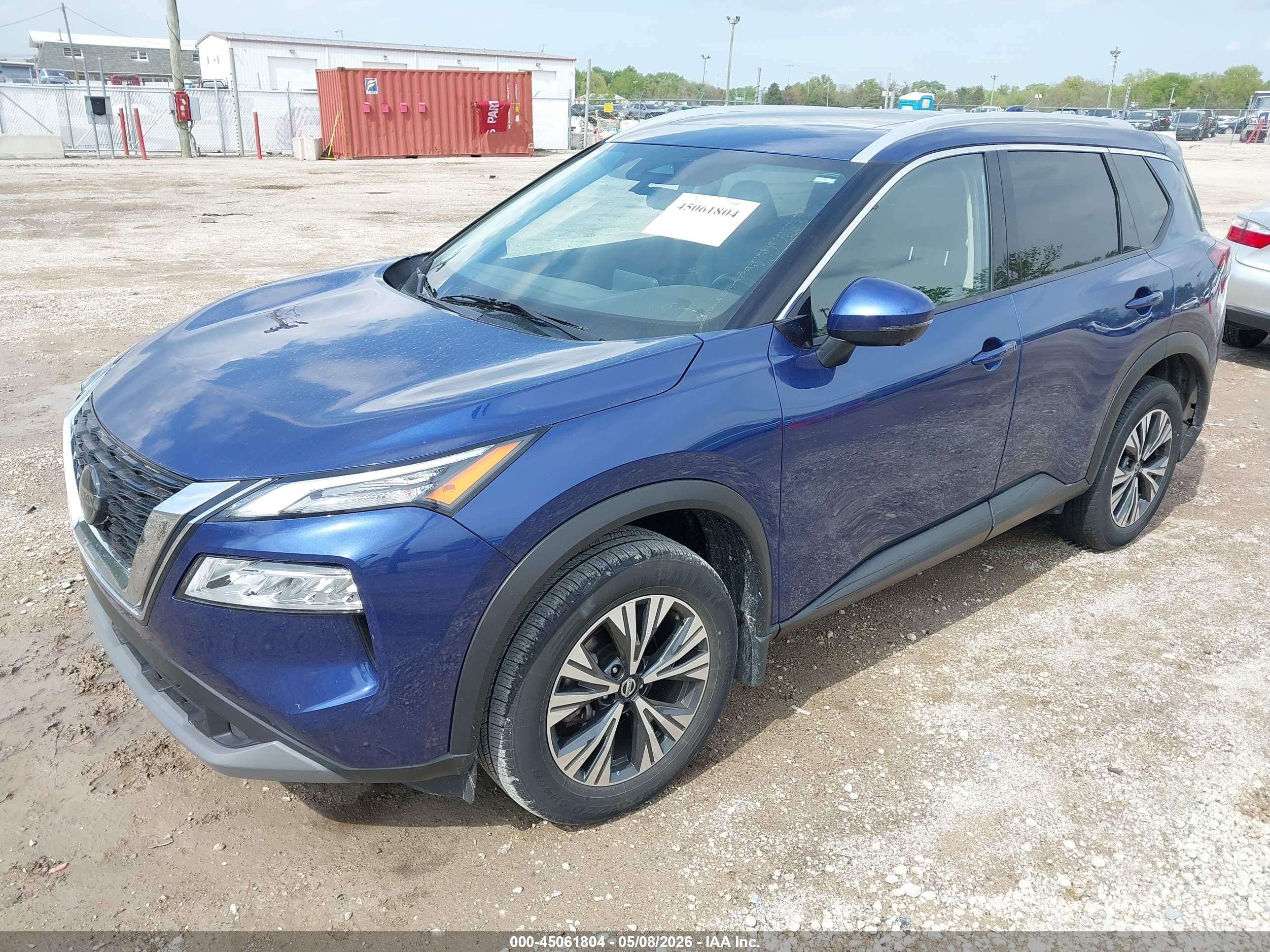2021 Nissan Rogue Sv Intelligent Awd Blue vin: JN8AT3BB4MW218395