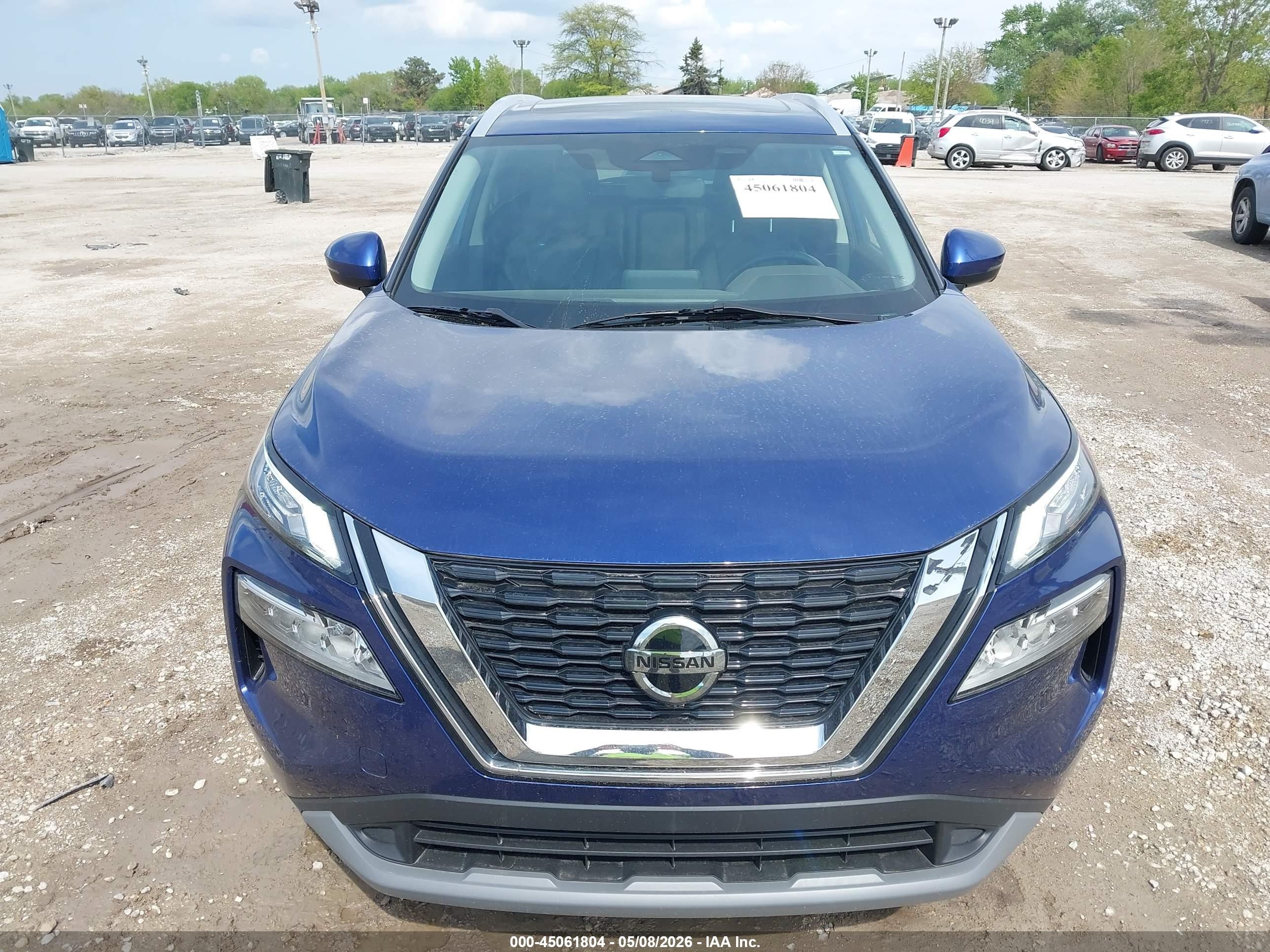 2021 Nissan Rogue Sv Intelligent Awd Blue vin: JN8AT3BB4MW218395