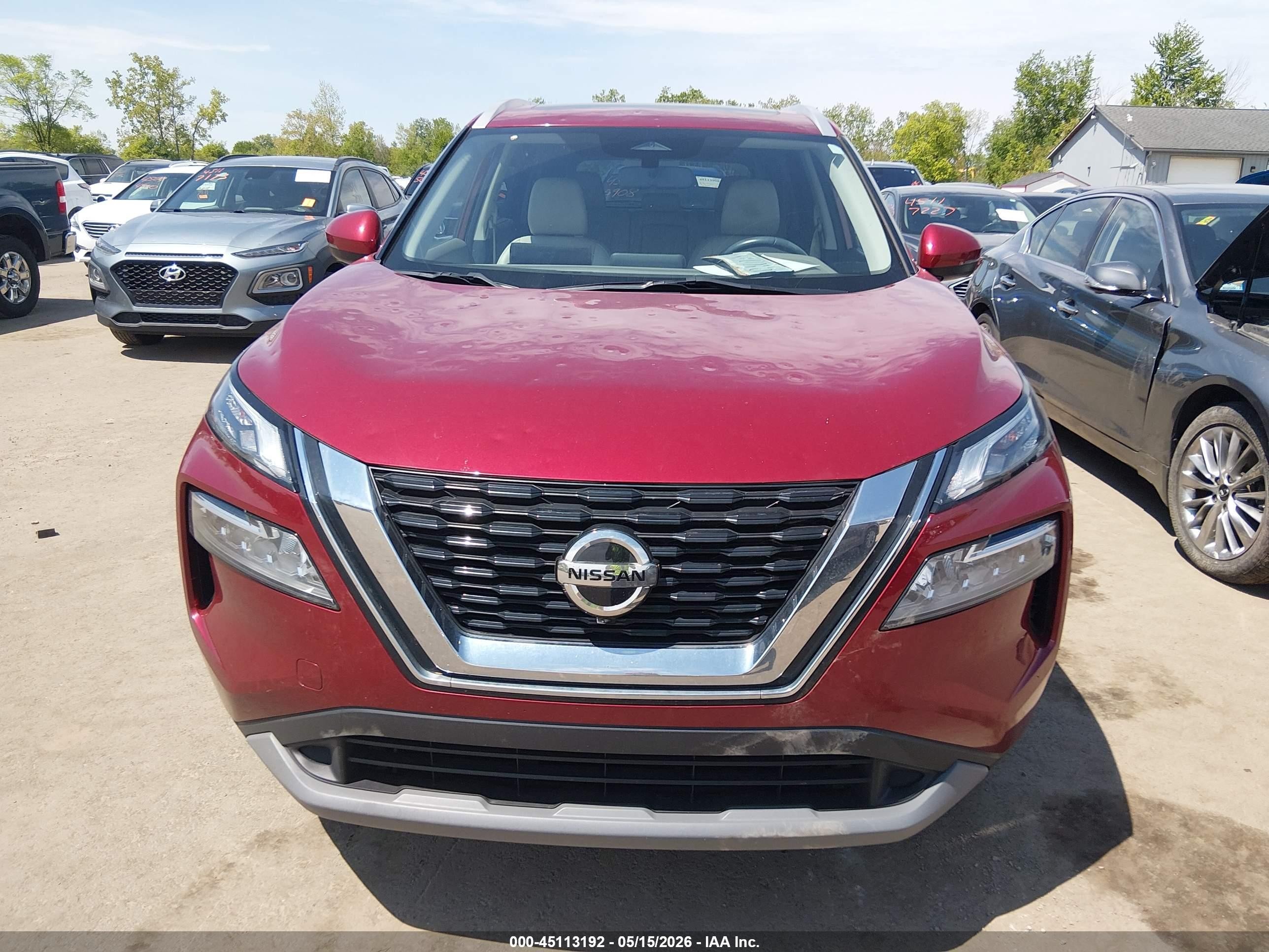 2021 Nissan Rogue Sv Intelligent Awd Red vin: JN8AT3BB4MW229736