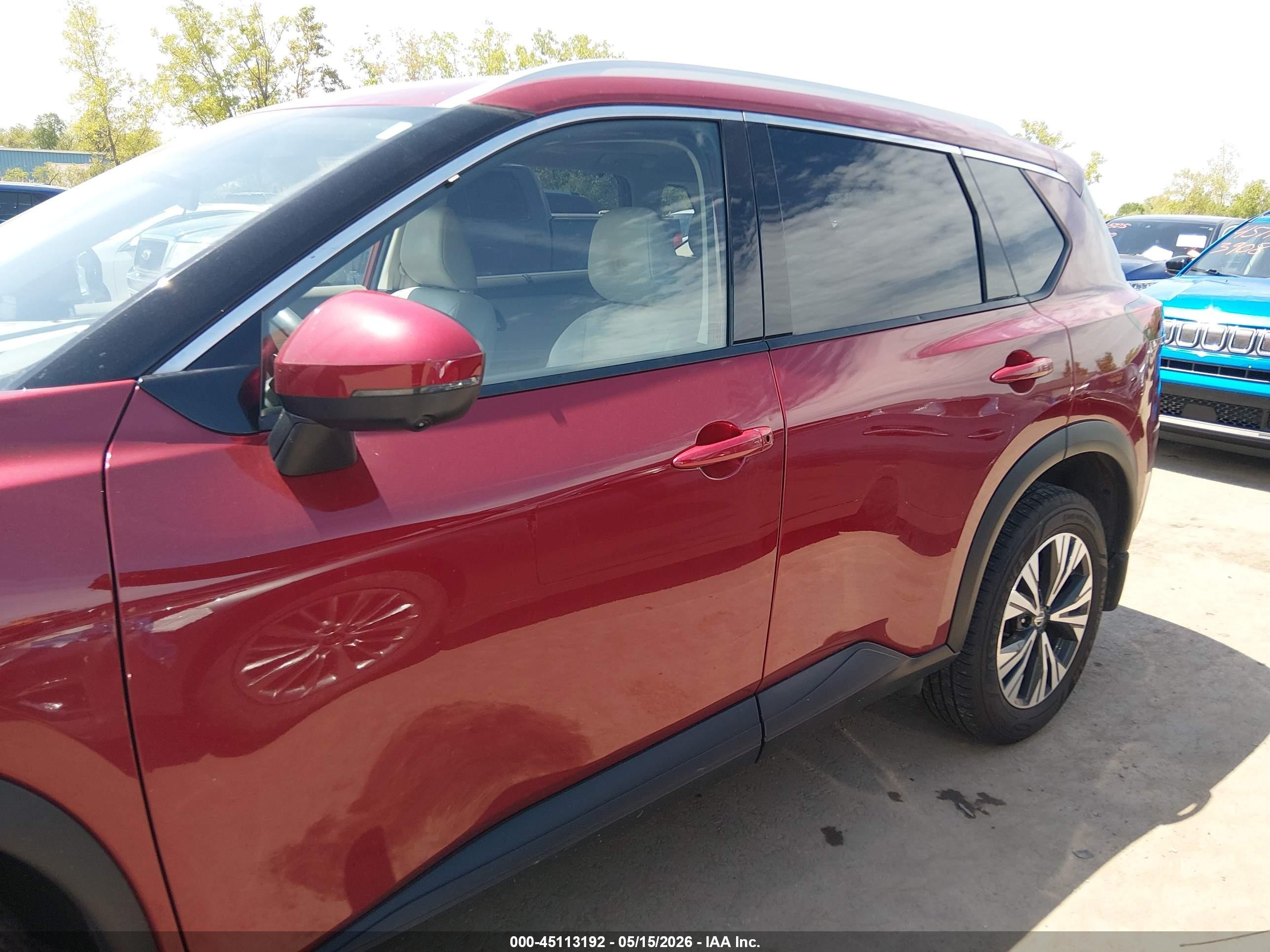 2021 Nissan Rogue Sv Intelligent Awd Red vin: JN8AT3BB4MW229736