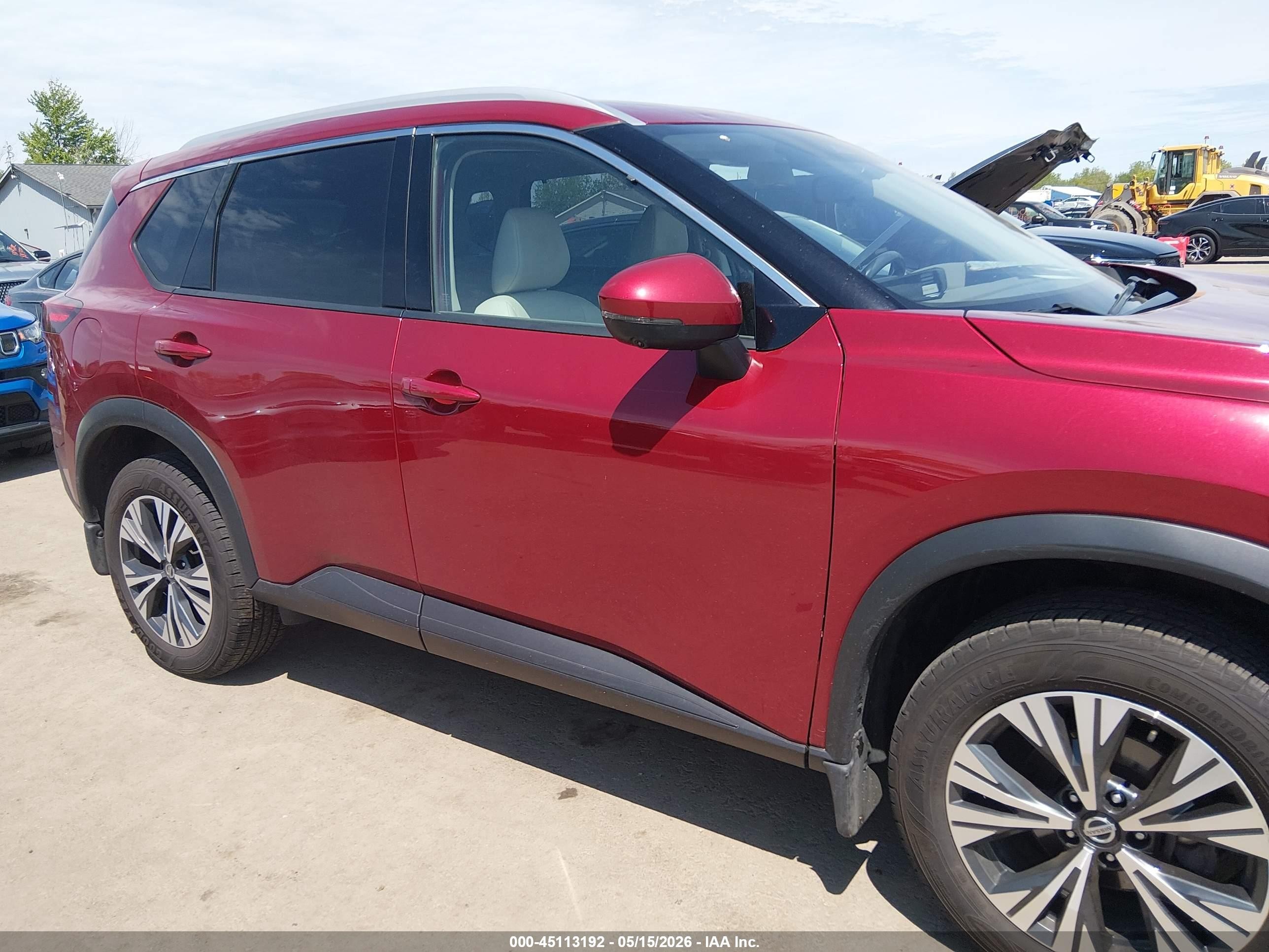 2021 Nissan Rogue Sv Intelligent Awd Red vin: JN8AT3BB4MW229736