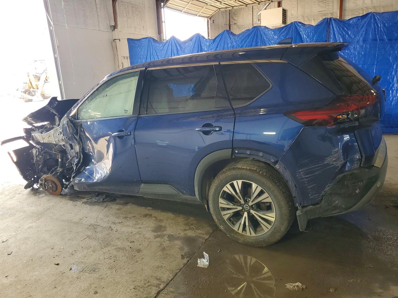 2021 Nissan Rogue Sv Blue vin: JN8AT3BB5MW215019