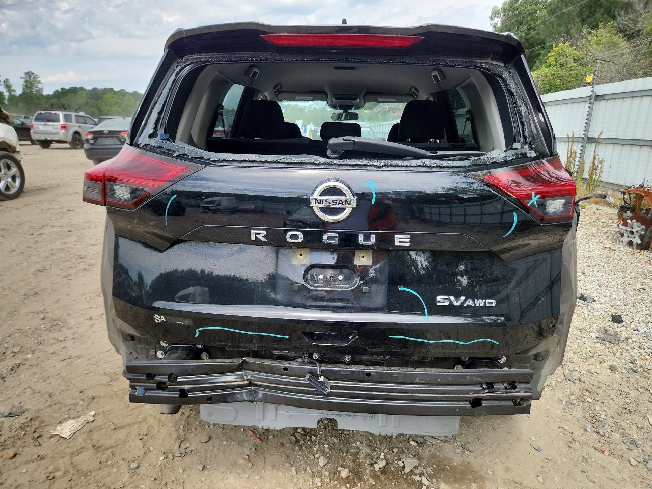 2021 Nissan Rogue Sv Black vin: JN8AT3BB5MW218079