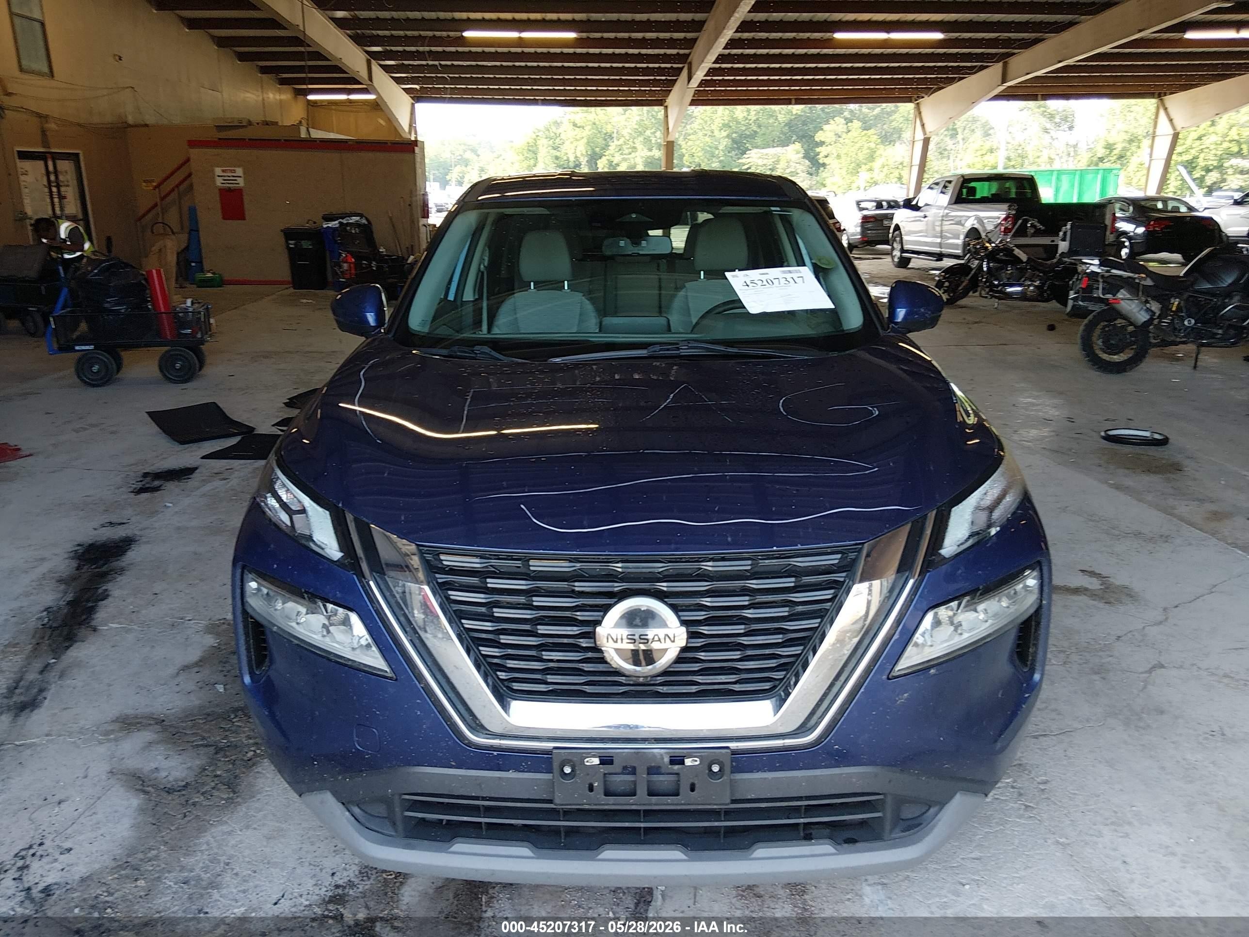 2021 Nissan Rogue Sv Intelligent Awd Blue vin: JN8AT3BB6MW210184