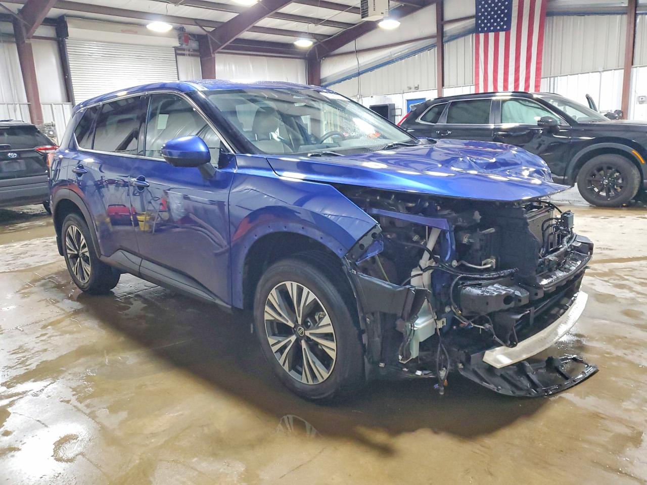2021 Nissan Rogue Sv Blue vin: JN8AT3BB8MW223115