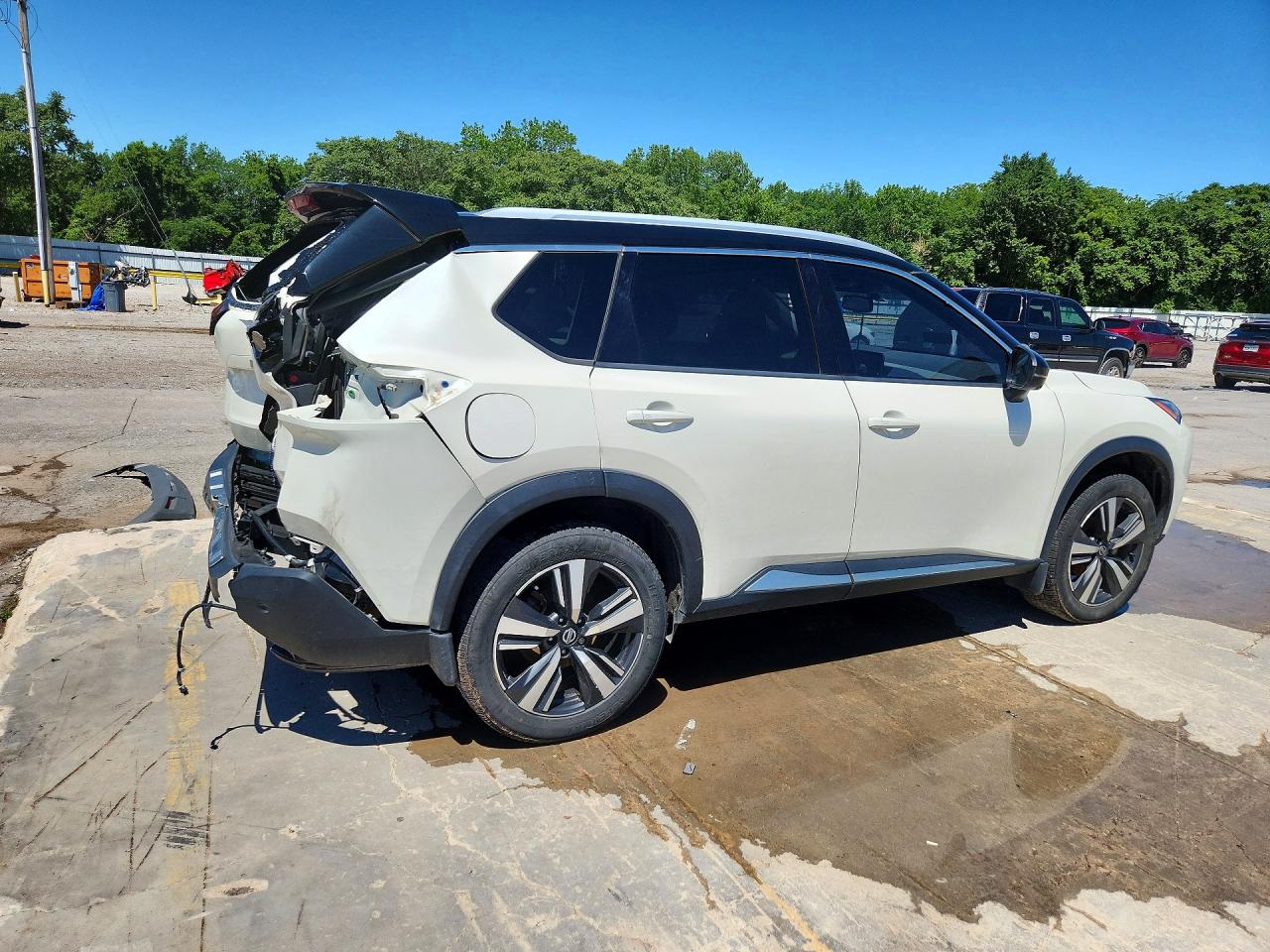 2021 Nissan Rogue Sl White vin: JN8AT3CA8MW009960