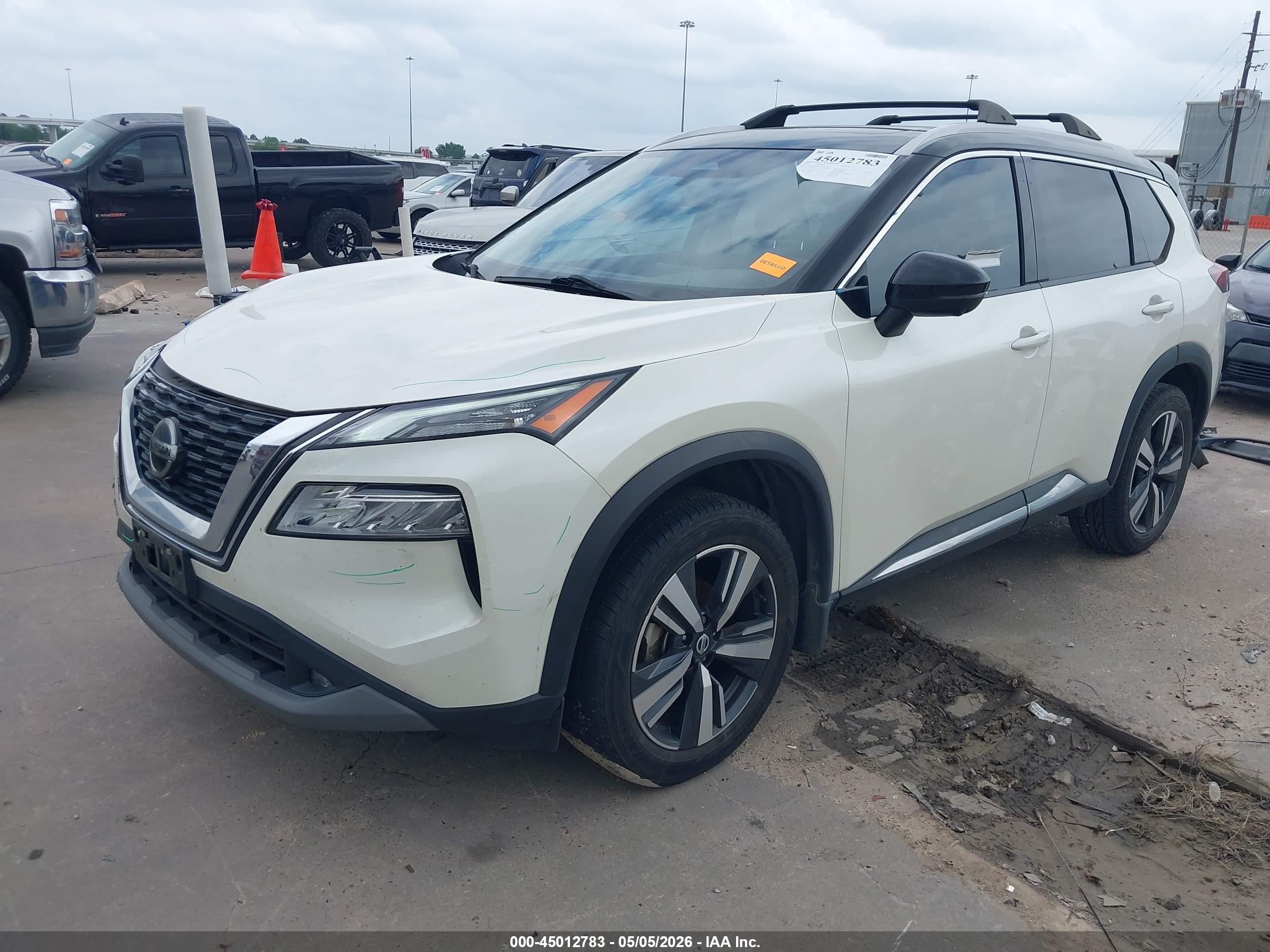 2021 Nissan Rogue Sl Fwd Белый vin: JN8AT3CA9MW006047