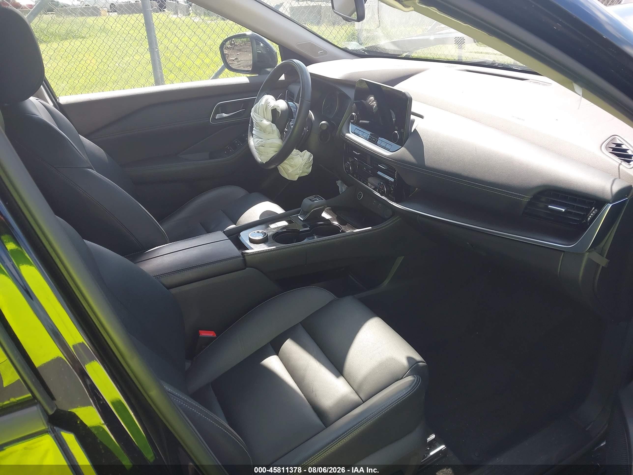 2021 Nissan Rogue Sl Intelligent Awd Черный vin: JN8AT3CB2MW242550