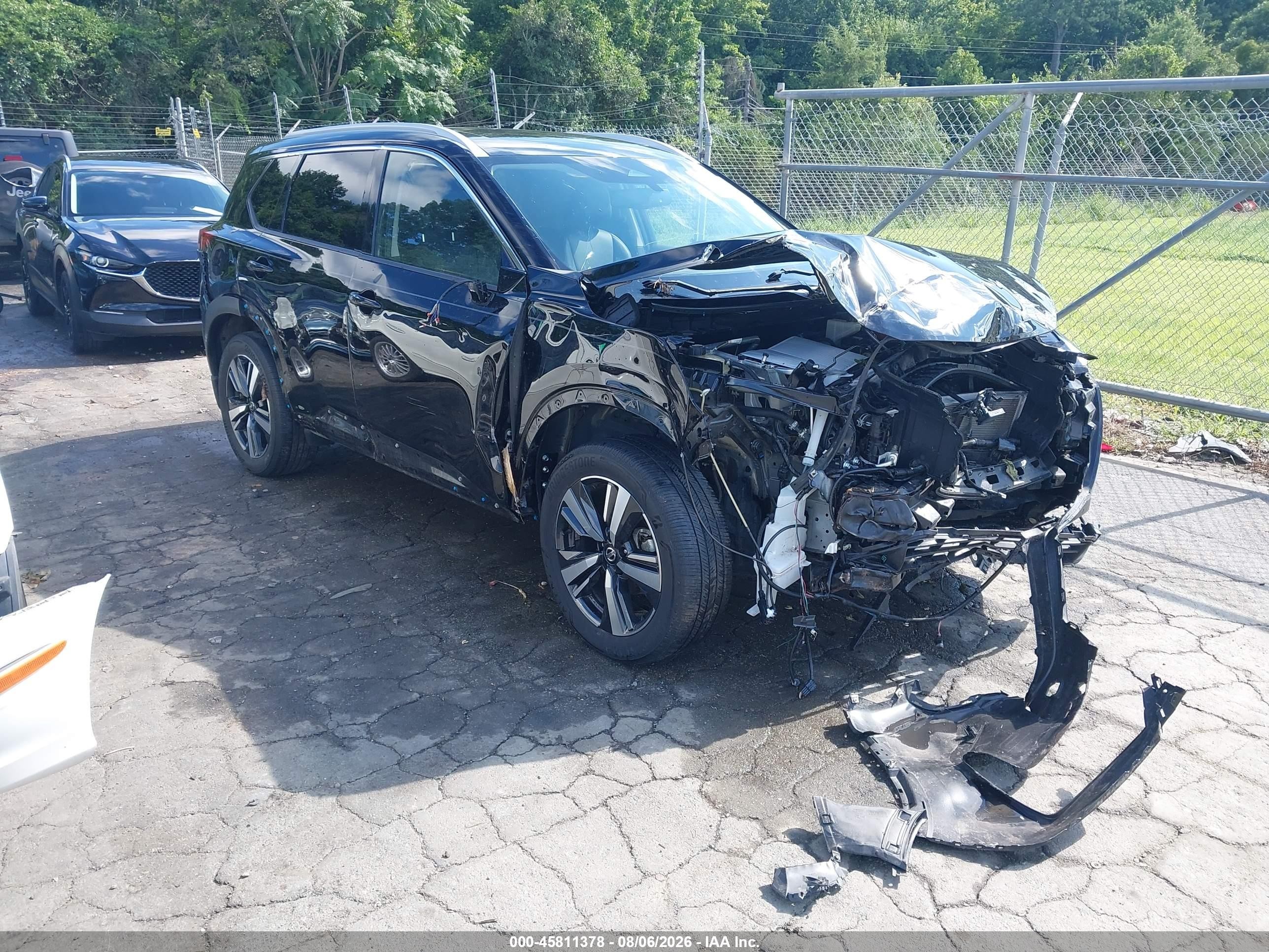 2021 Nissan Rogue Sl Intelligent Awd Черный vin: JN8AT3CB2MW242550