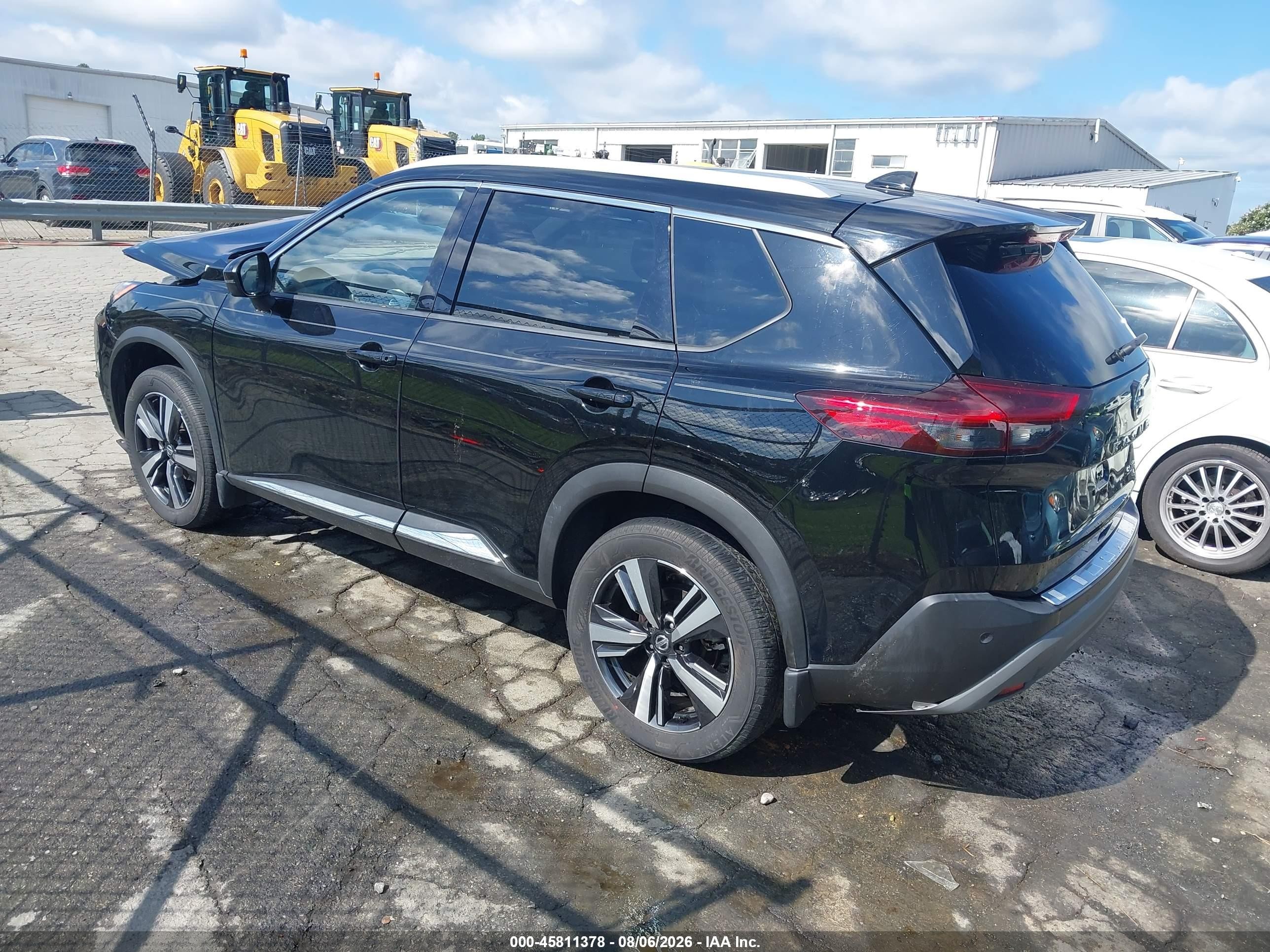 2021 Nissan Rogue Sl Intelligent Awd Черный vin: JN8AT3CB2MW242550