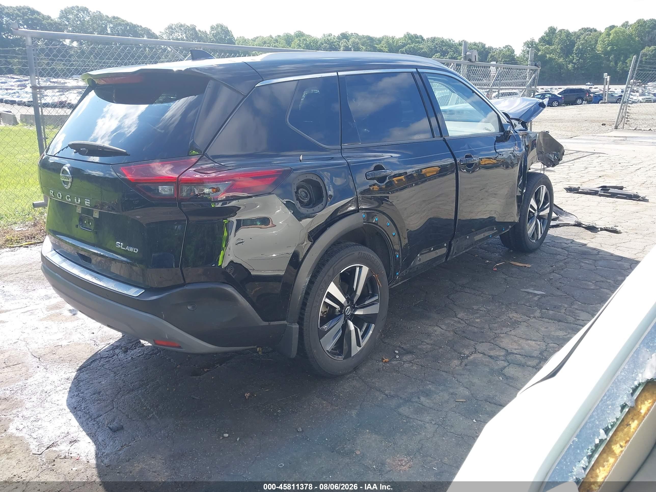 2021 Nissan Rogue Sl Intelligent Awd Черный vin: JN8AT3CB2MW242550
