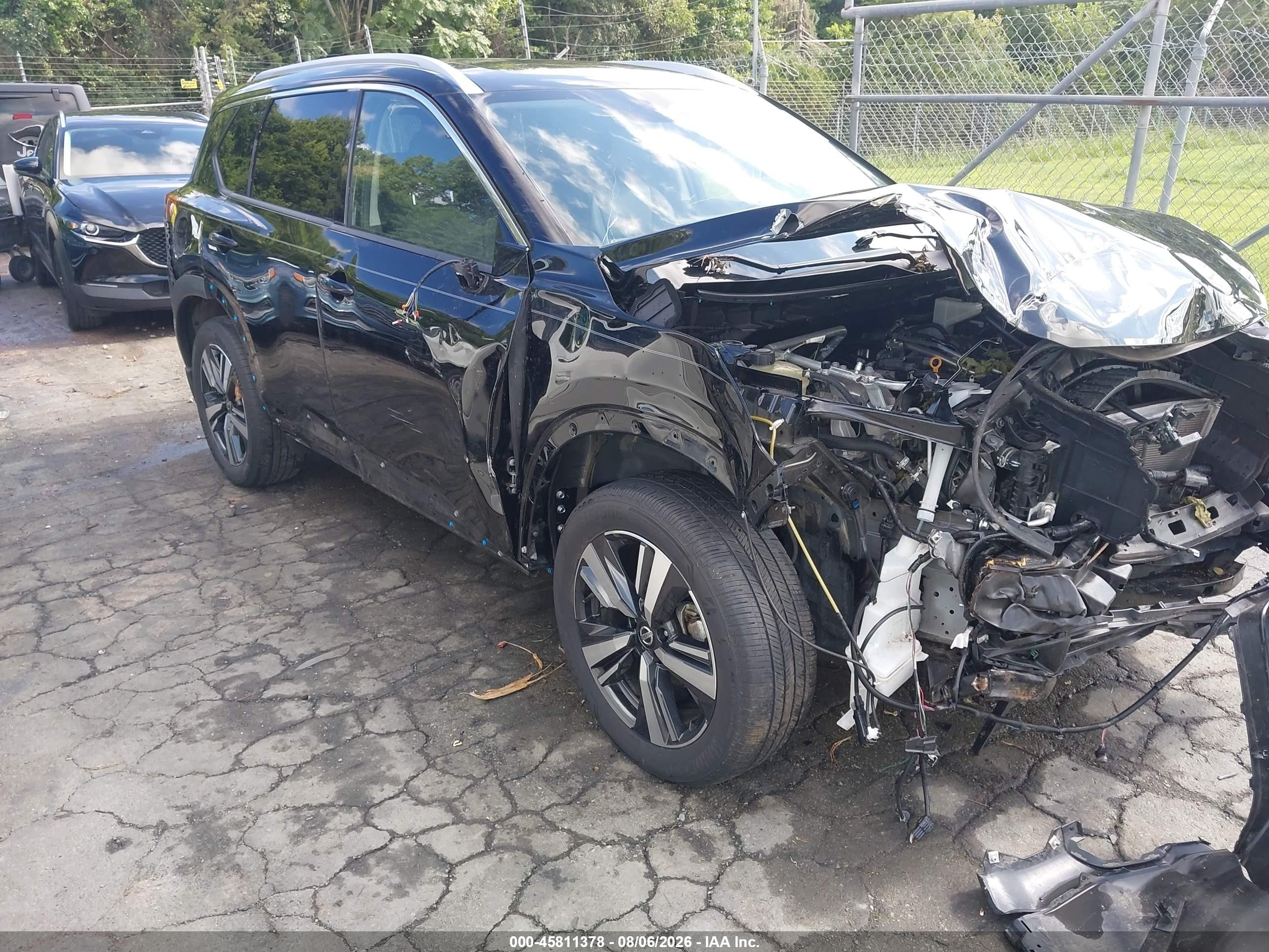 2021 Nissan Rogue Sl Intelligent Awd Черный vin: JN8AT3CB2MW242550