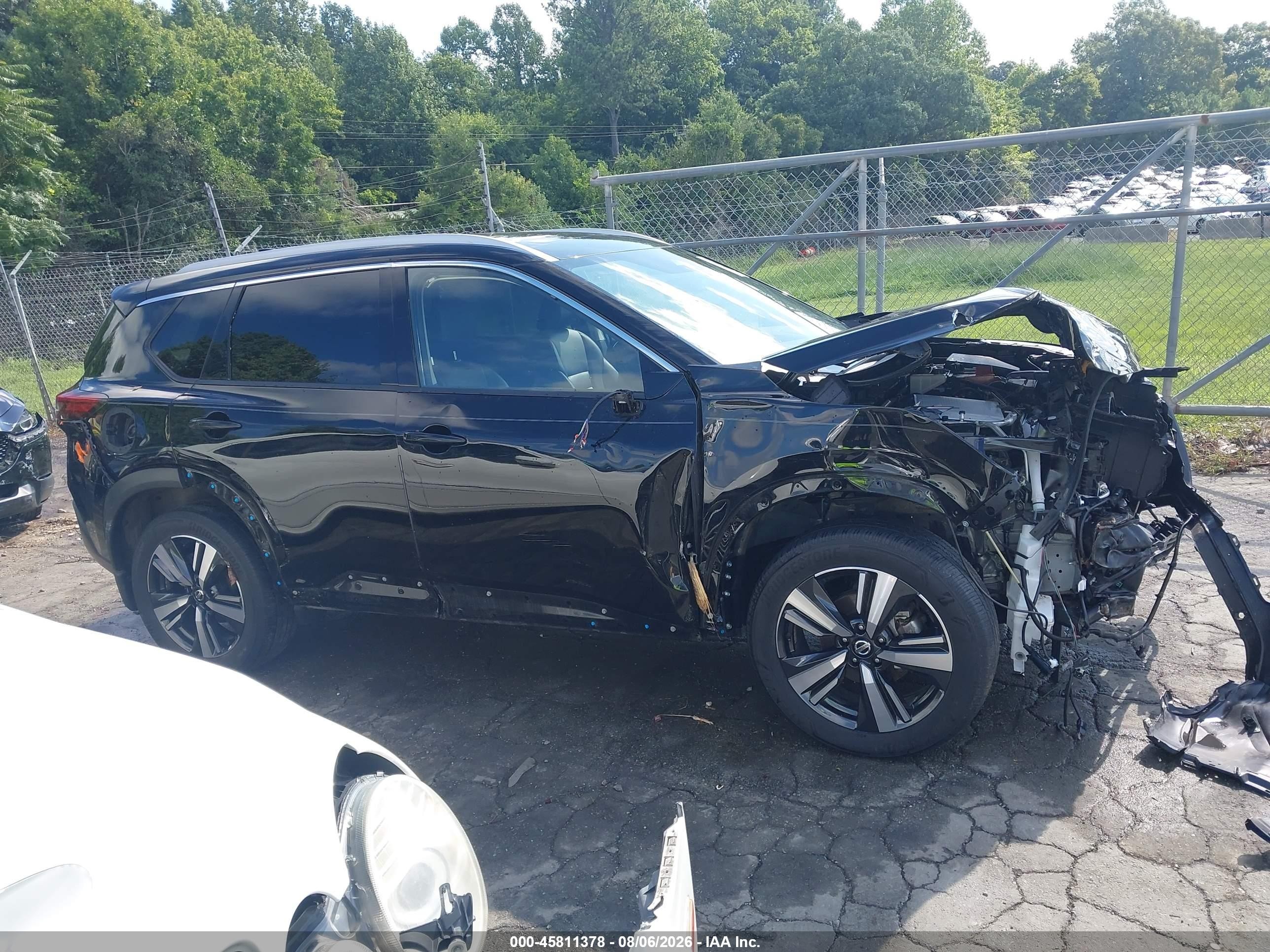 2021 Nissan Rogue Sl Intelligent Awd Черный vin: JN8AT3CB2MW242550