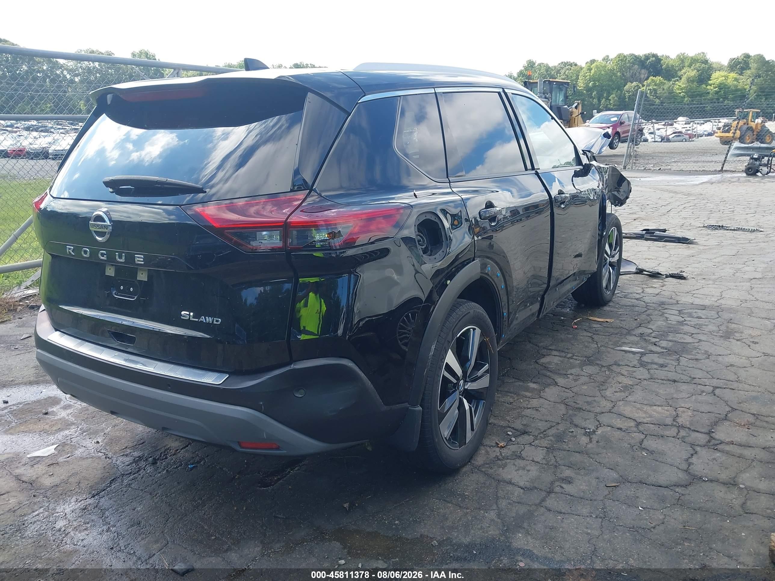 2021 Nissan Rogue Sl Intelligent Awd Черный vin: JN8AT3CB2MW242550