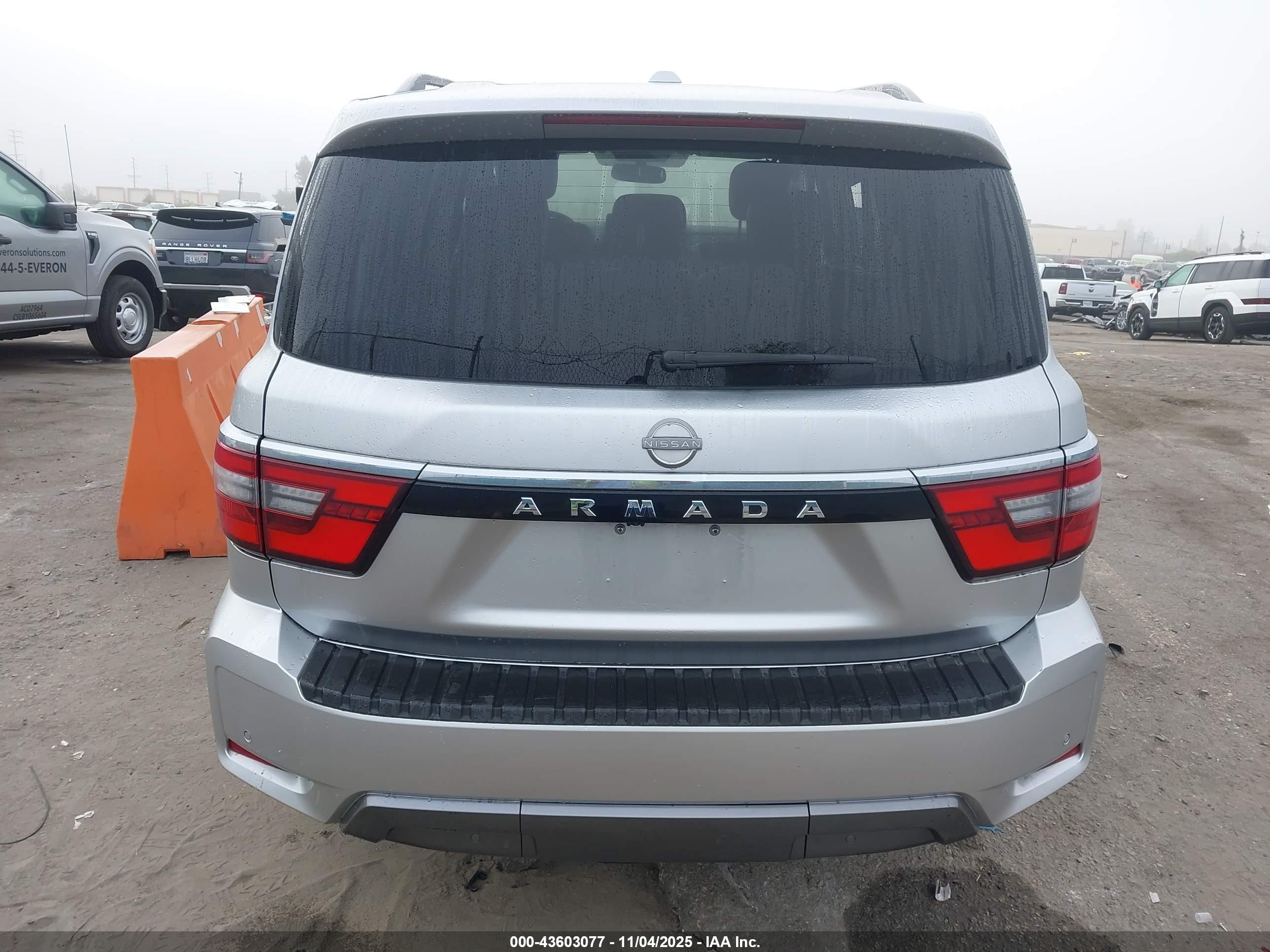 2022 Nissan Armada Sv 2wd Silver vin: JN8AY2AC3N9162732