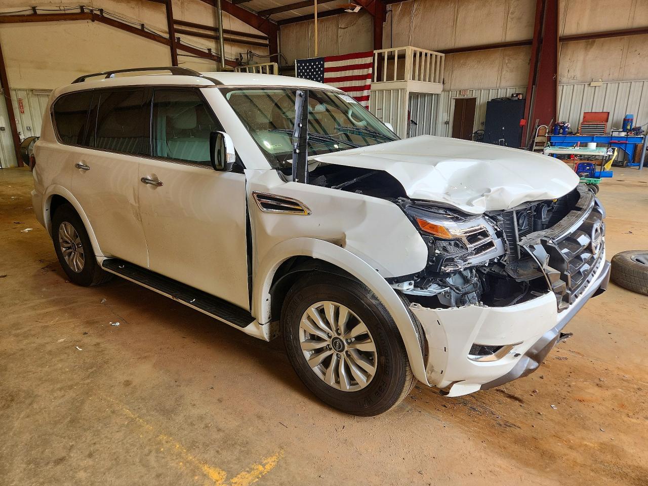 2023 Nissan Armada Sv White vin: JN8AY2AC4P9182765