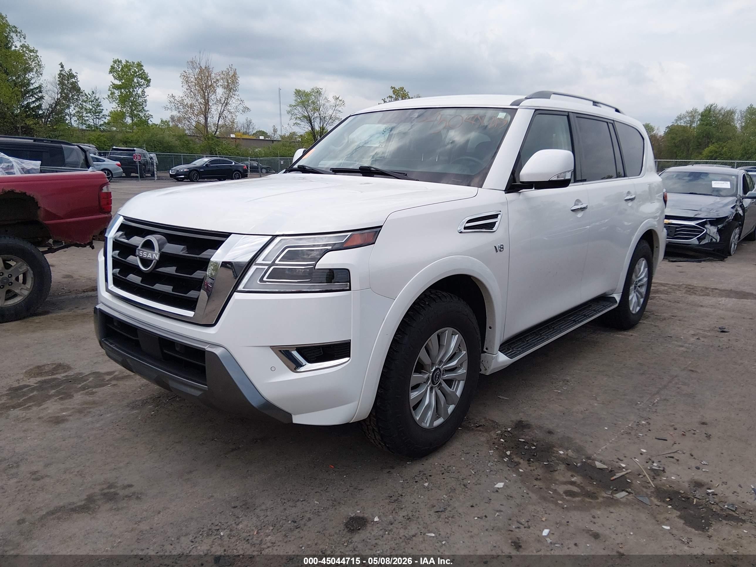 2022 Nissan Armada Sv 4wd Белый vin: JN8AY2AD5N9678230