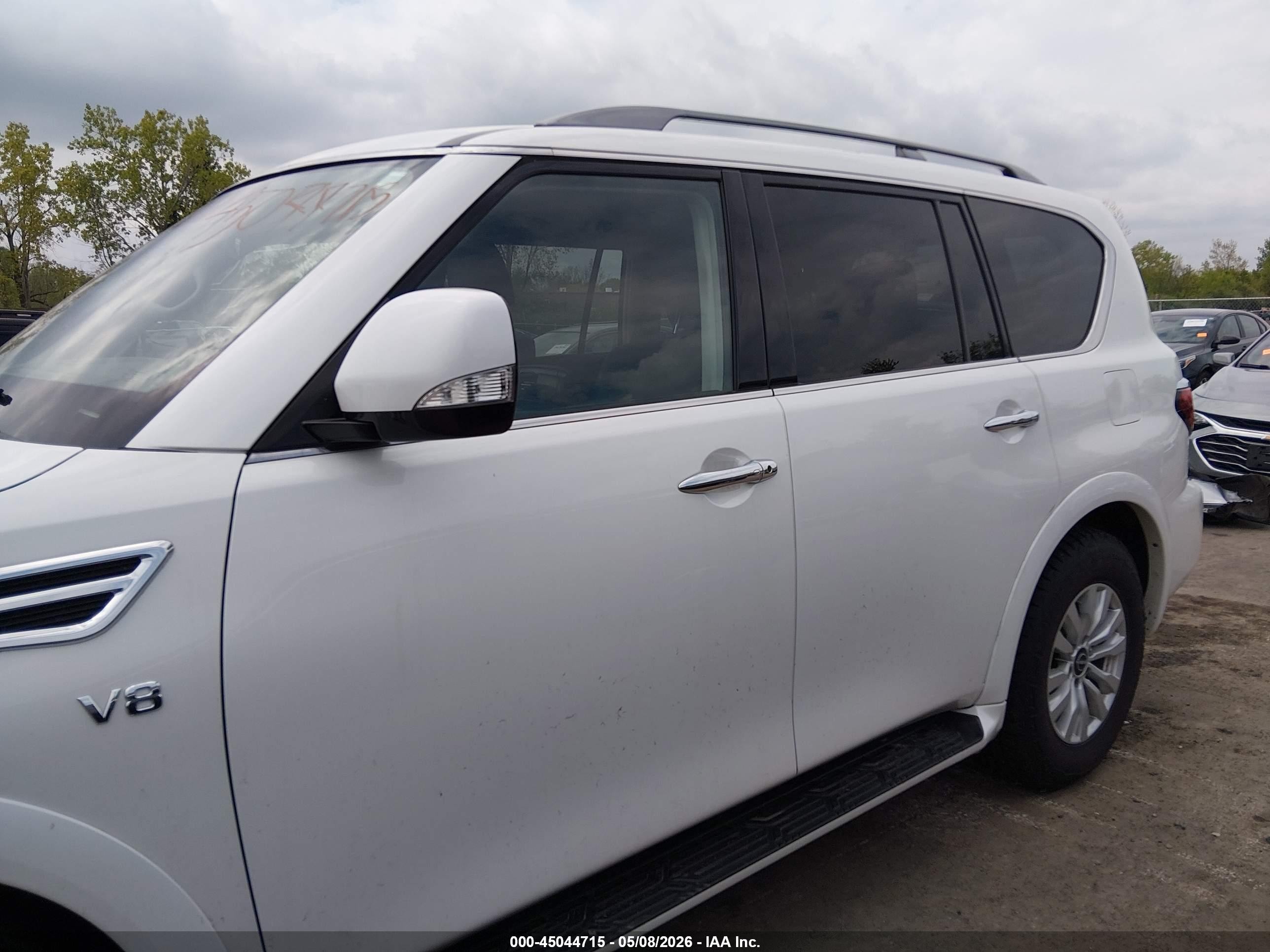 2022 Nissan Armada Sv 4wd Белый vin: JN8AY2AD5N9678230