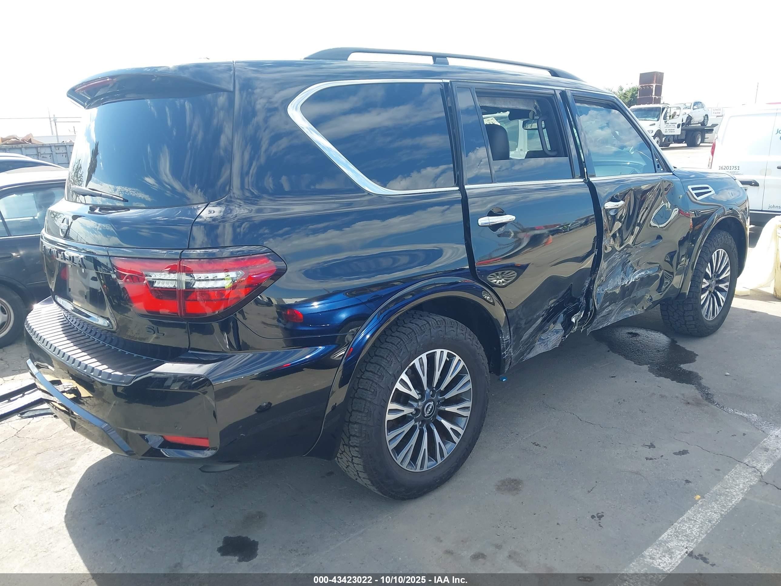 2022 Nissan Armada Sl 2wd Черный vin: JN8AY2BA0N9391611