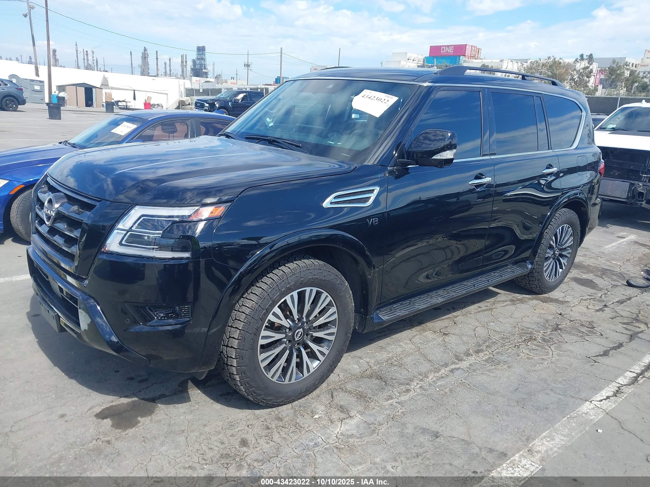 2022 Nissan Armada Sl 2wd Черный vin: JN8AY2BA0N9391611
