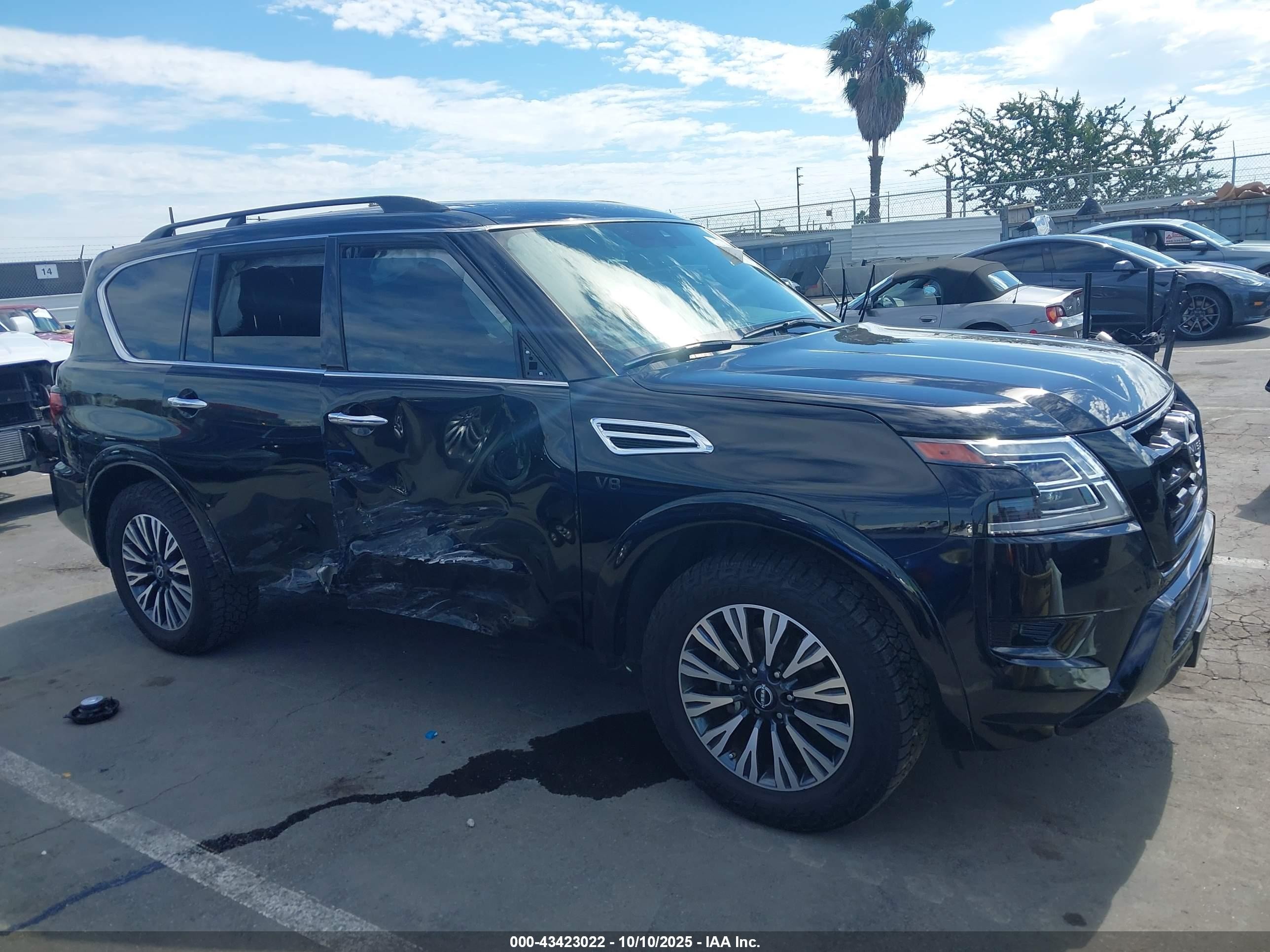 2022 Nissan Armada Sl 2wd Черный vin: JN8AY2BA0N9391611