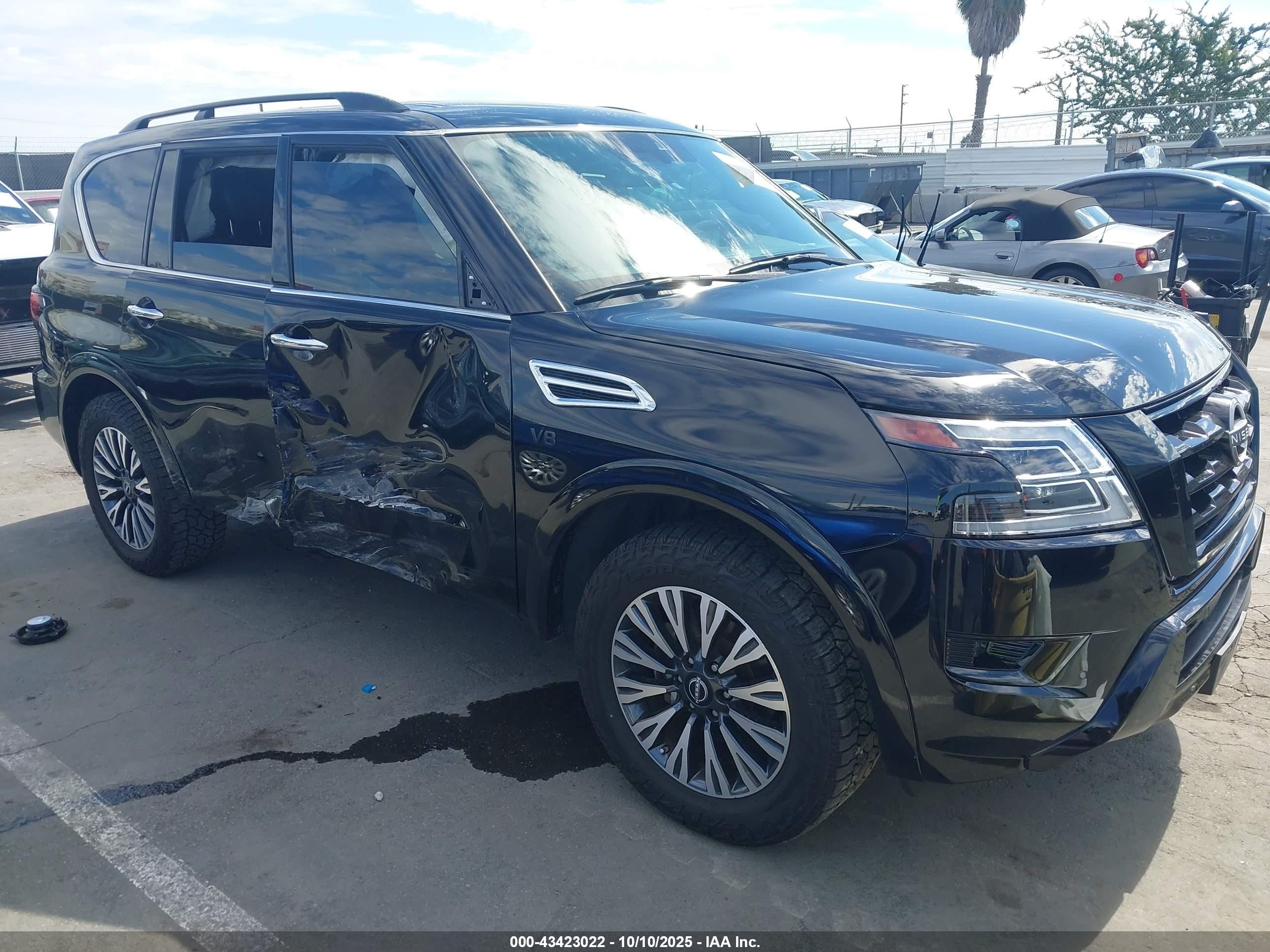 2022 Nissan Armada Sl 2wd Black vin: JN8AY2BA0N9391611