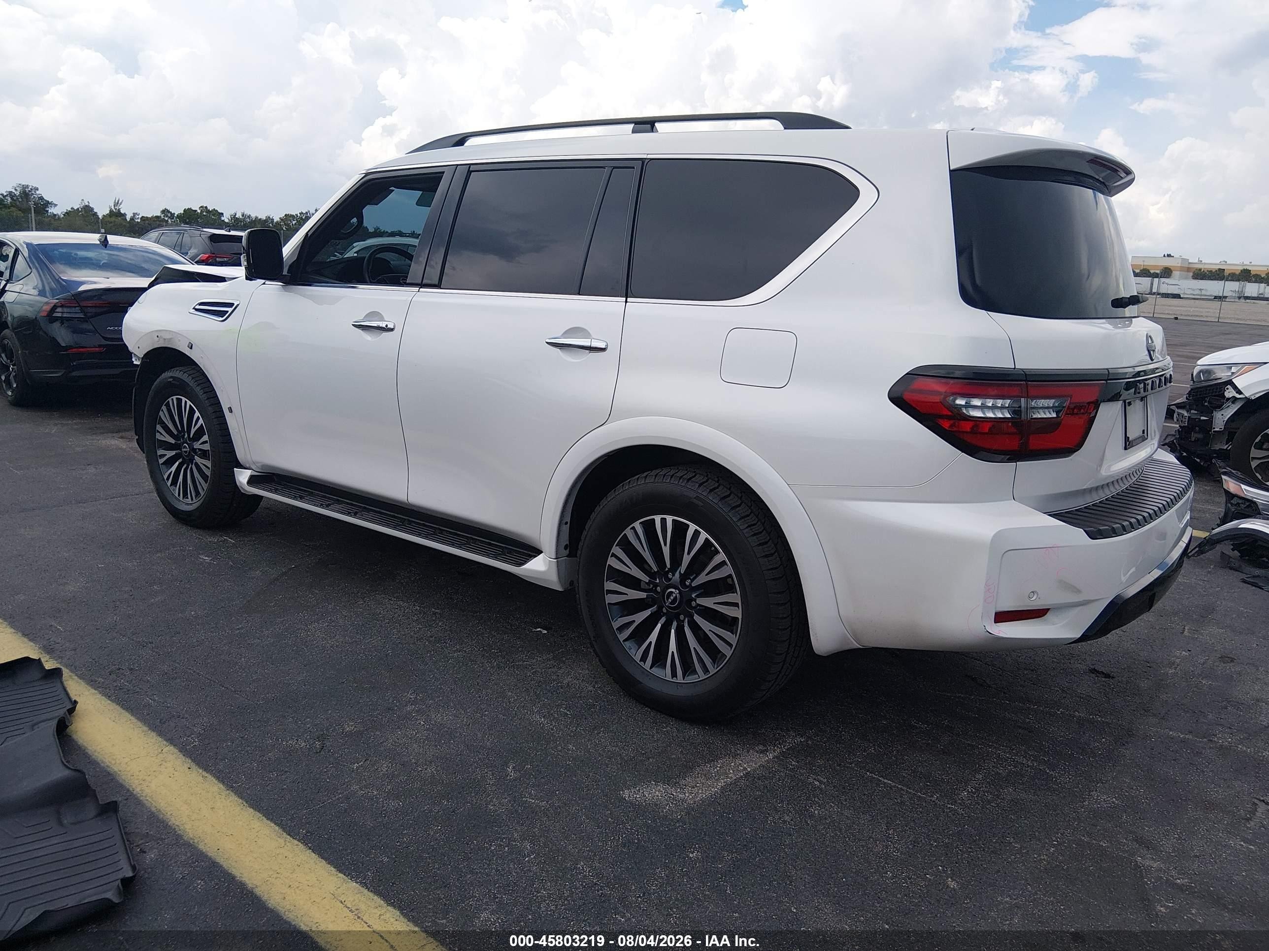 2024 Nissan Armada Sl 2wd Белый vin: JN8AY2BA0R9416335