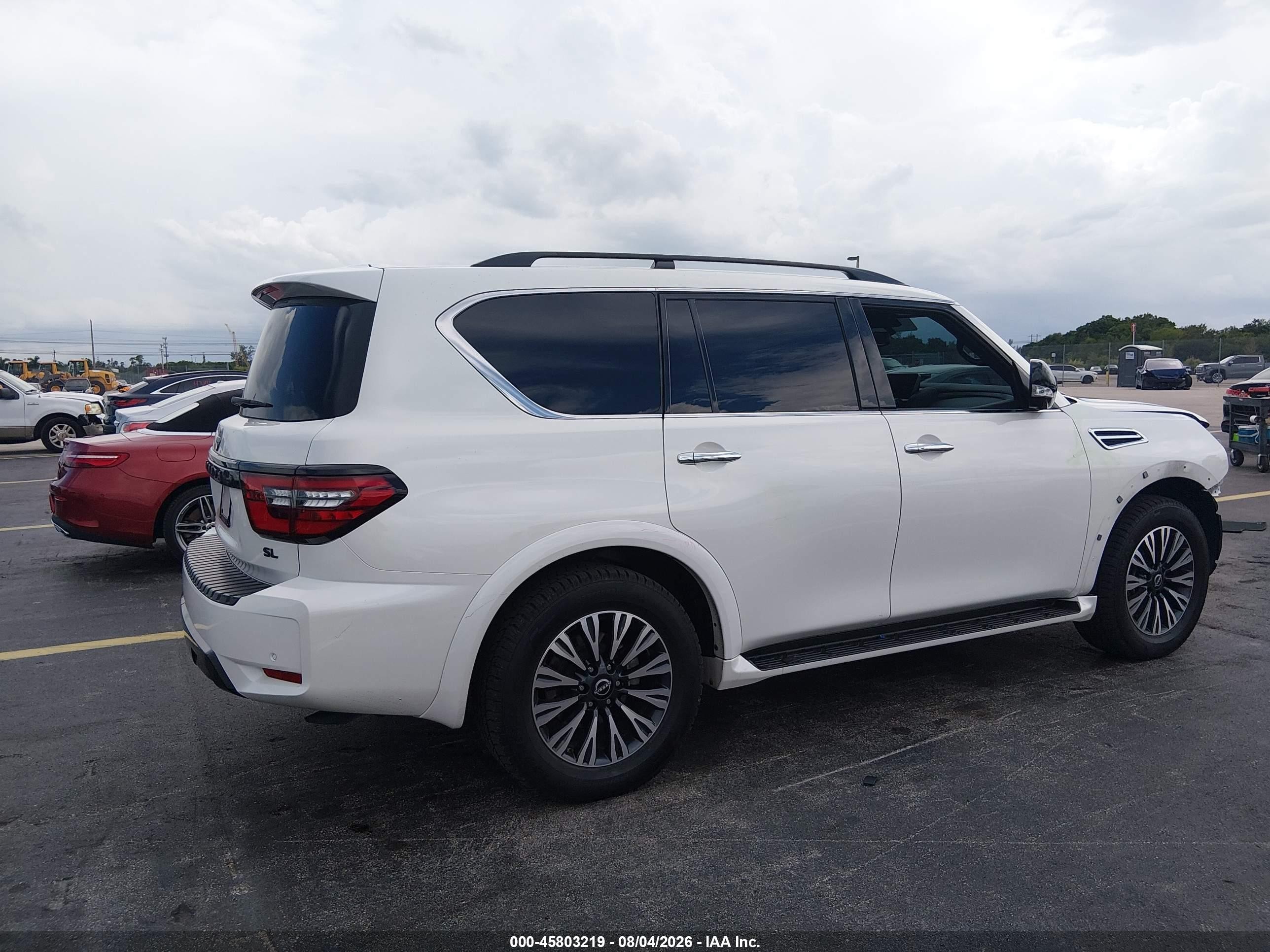 2024 Nissan Armada Sl 2wd Белый vin: JN8AY2BA0R9416335