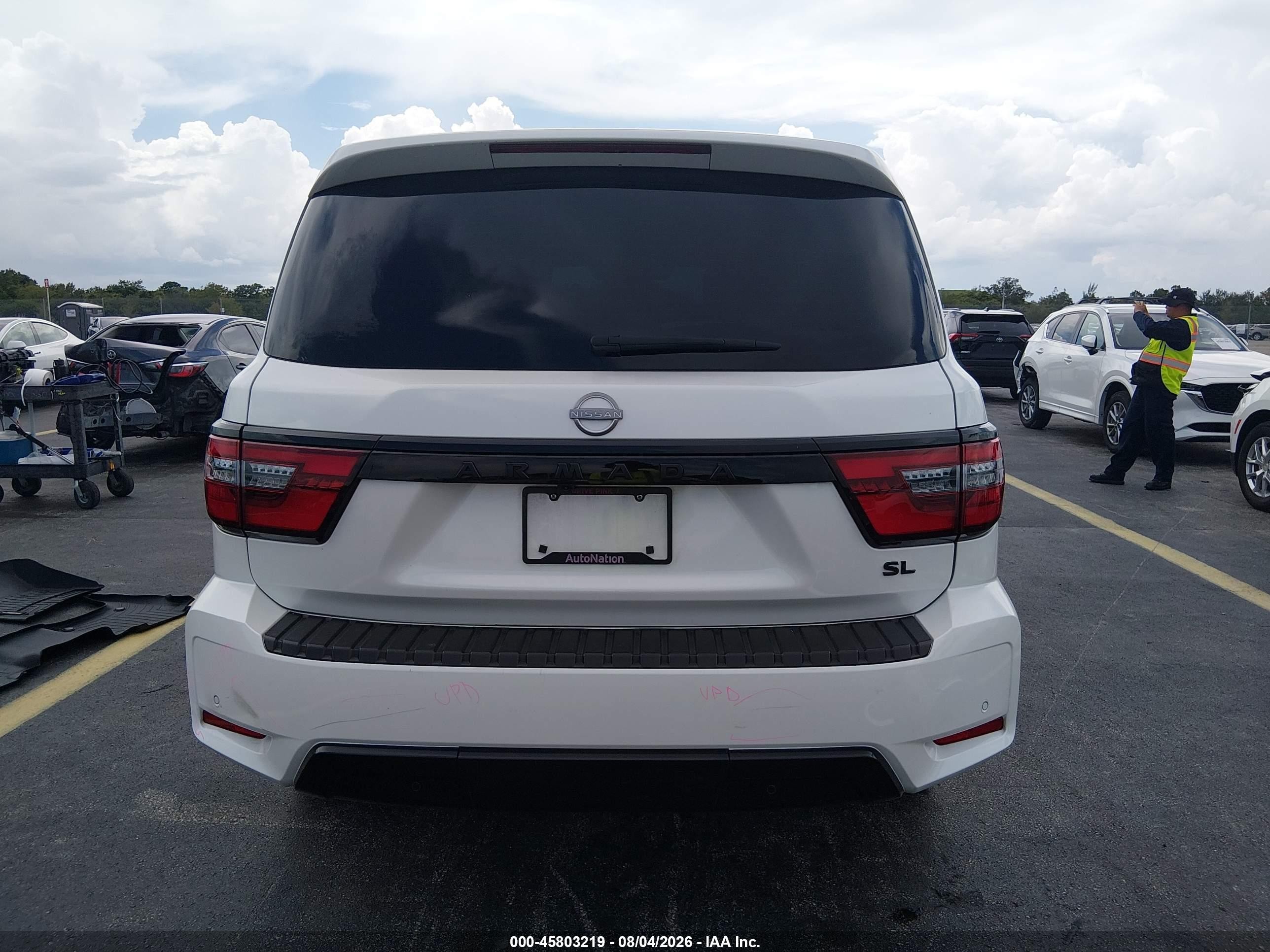 2024 Nissan Armada Sl 2wd Белый vin: JN8AY2BA0R9416335