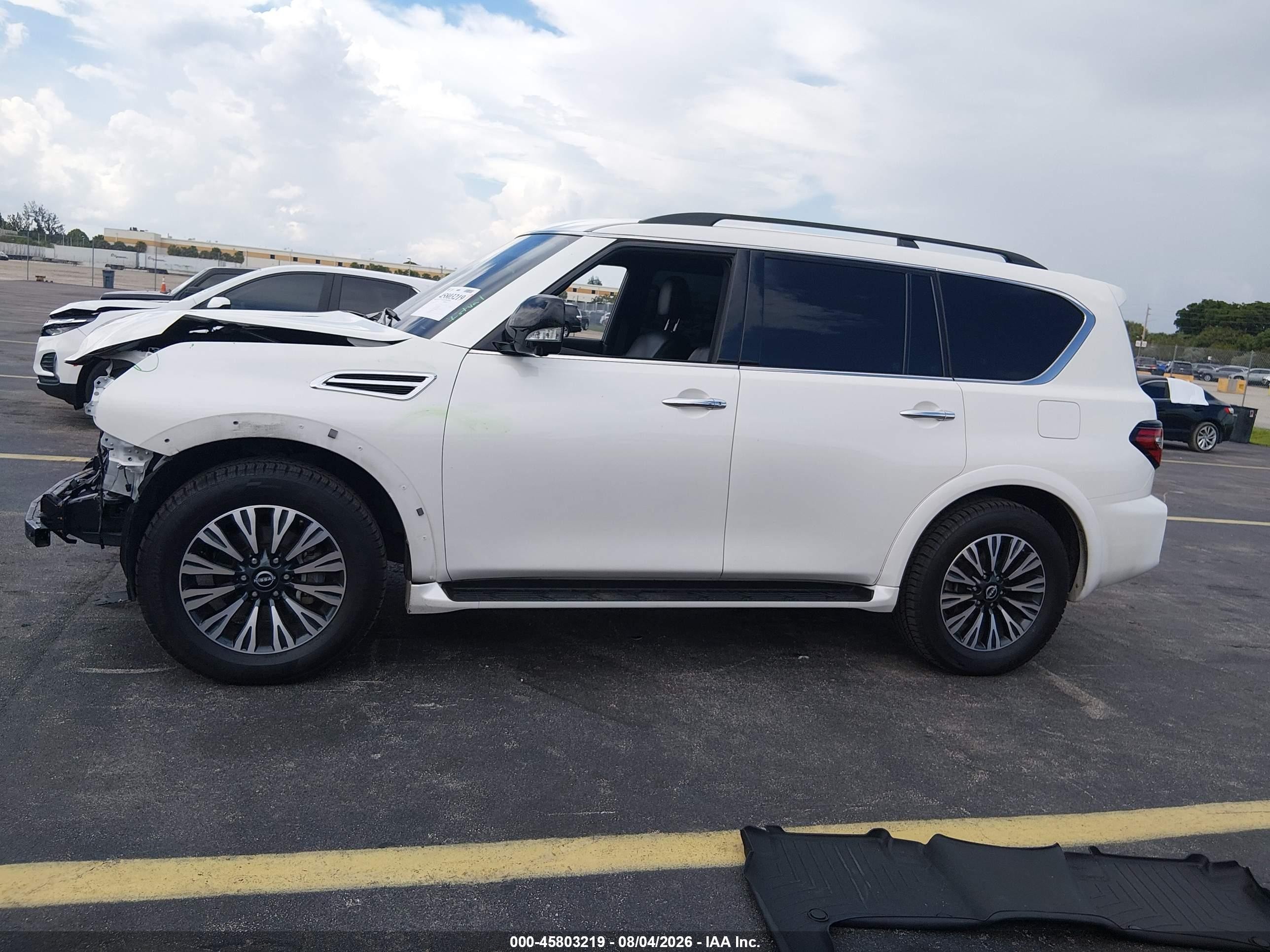 2024 Nissan Armada Sl 2wd Белый vin: JN8AY2BA0R9416335